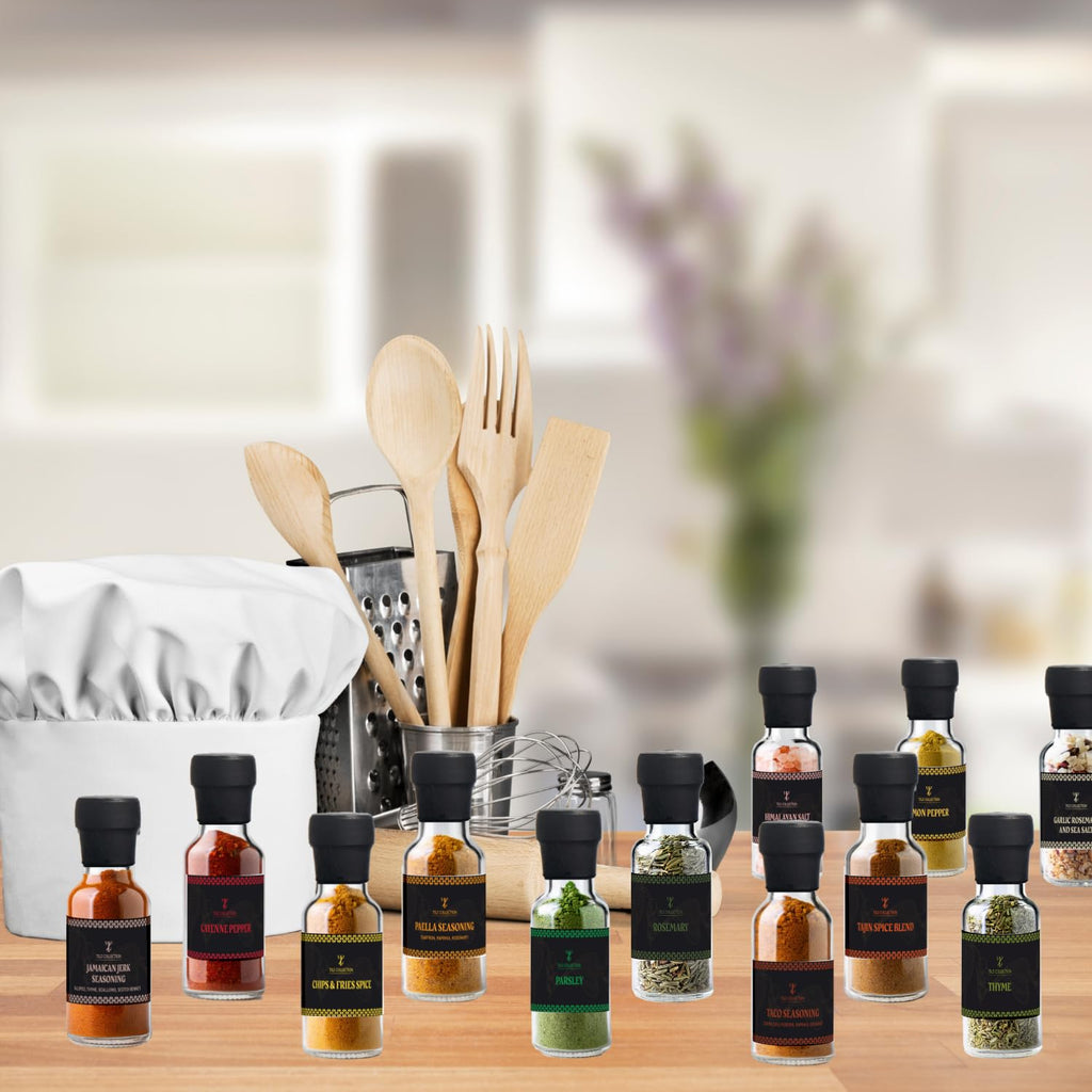 Gewürz-Geschenkset mit 24 edlen Gourmet-Gewürzen zum Kochen, Grillen und Verfeinern – das perfekte Geschenk für Männer und Frauen, ideal zum Geburtstag oder Einzug