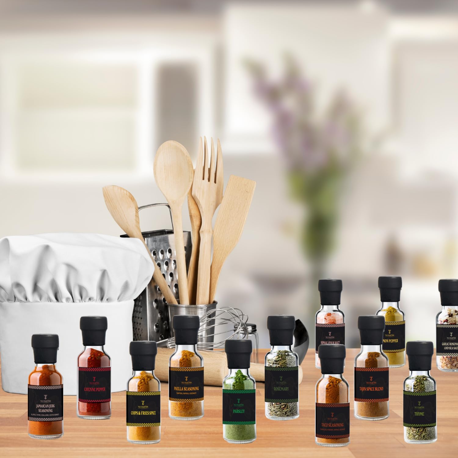 Gewürz-Geschenkset mit 24 edlen Gourmet-Gewürzen zum Kochen, Grillen und Verfeinern – das perfekte Geschenk für Männer und Frauen, ideal zum Geburtstag oder Einzug