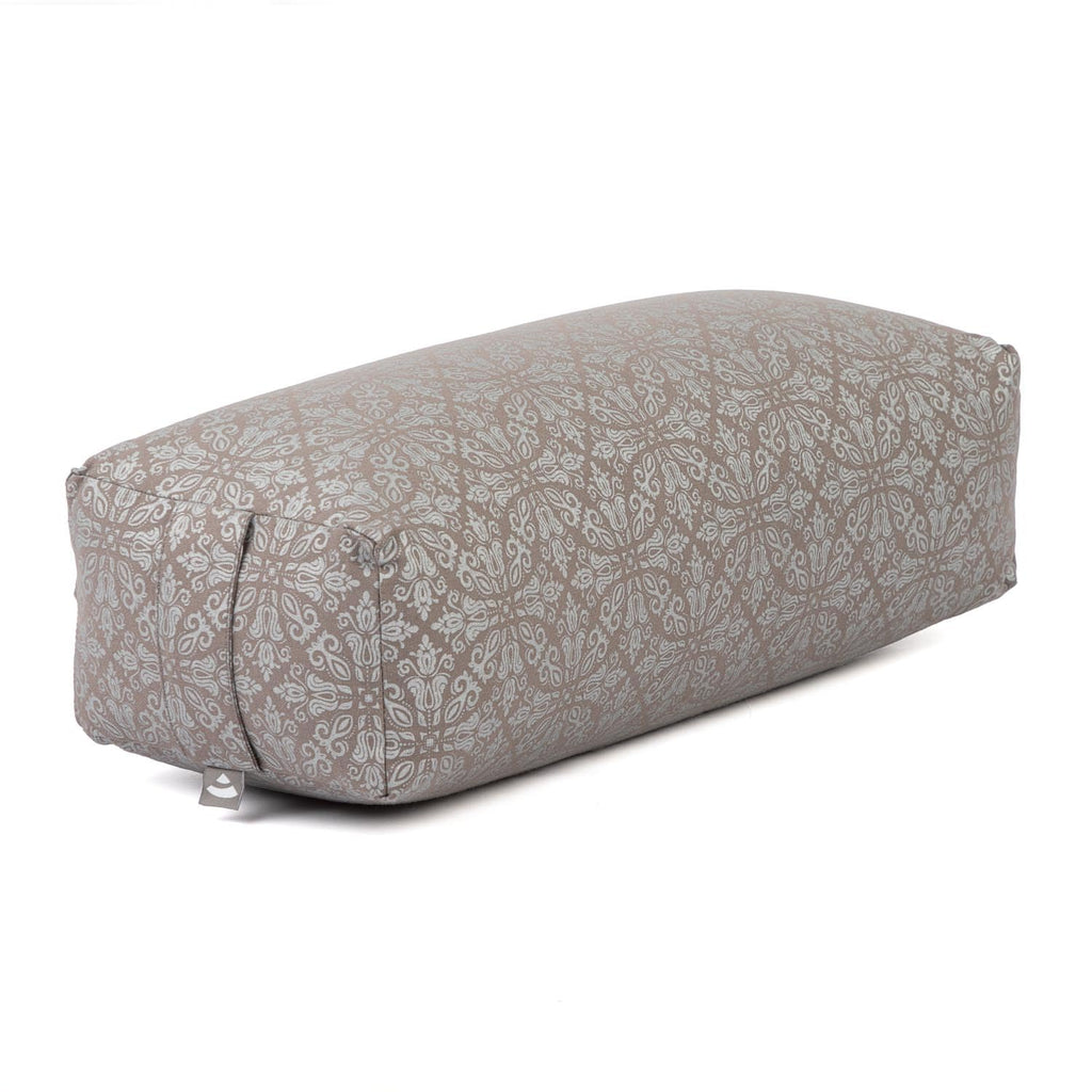 Bodhi Yoga Bolster SALAMBA | Maharaja Collection | Rechteckiges Yogakissen | Waschbarer Bezug aus Baumwolle mit Dinkelfüllung | Zubehör für Restorative und Yin Yoga