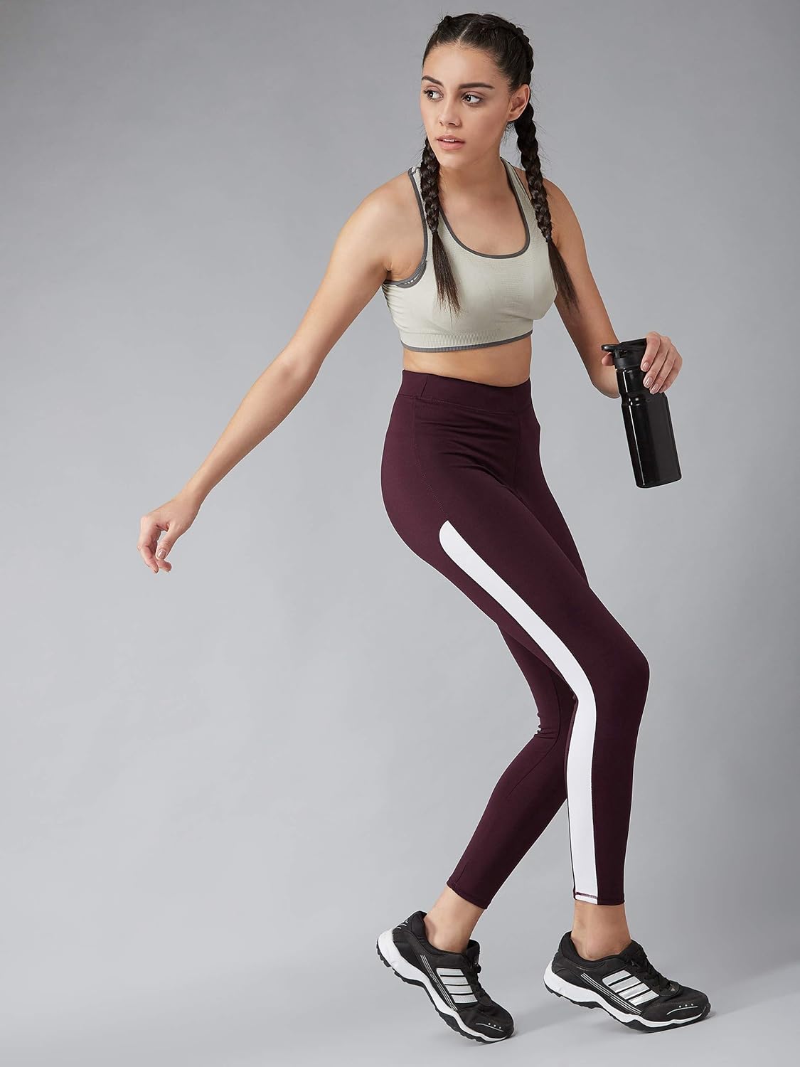BLINKIN Women's Stretch Fit Mid Rise Pants