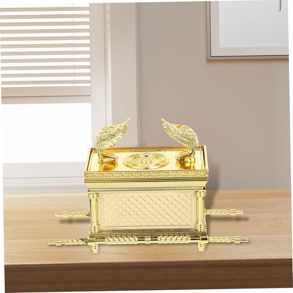 Luxshiny Ark of the Covenant Ornaments Religious Figures Ark Model Prop Religious Party Decorations Sculpture Judaica Zinc Alloy