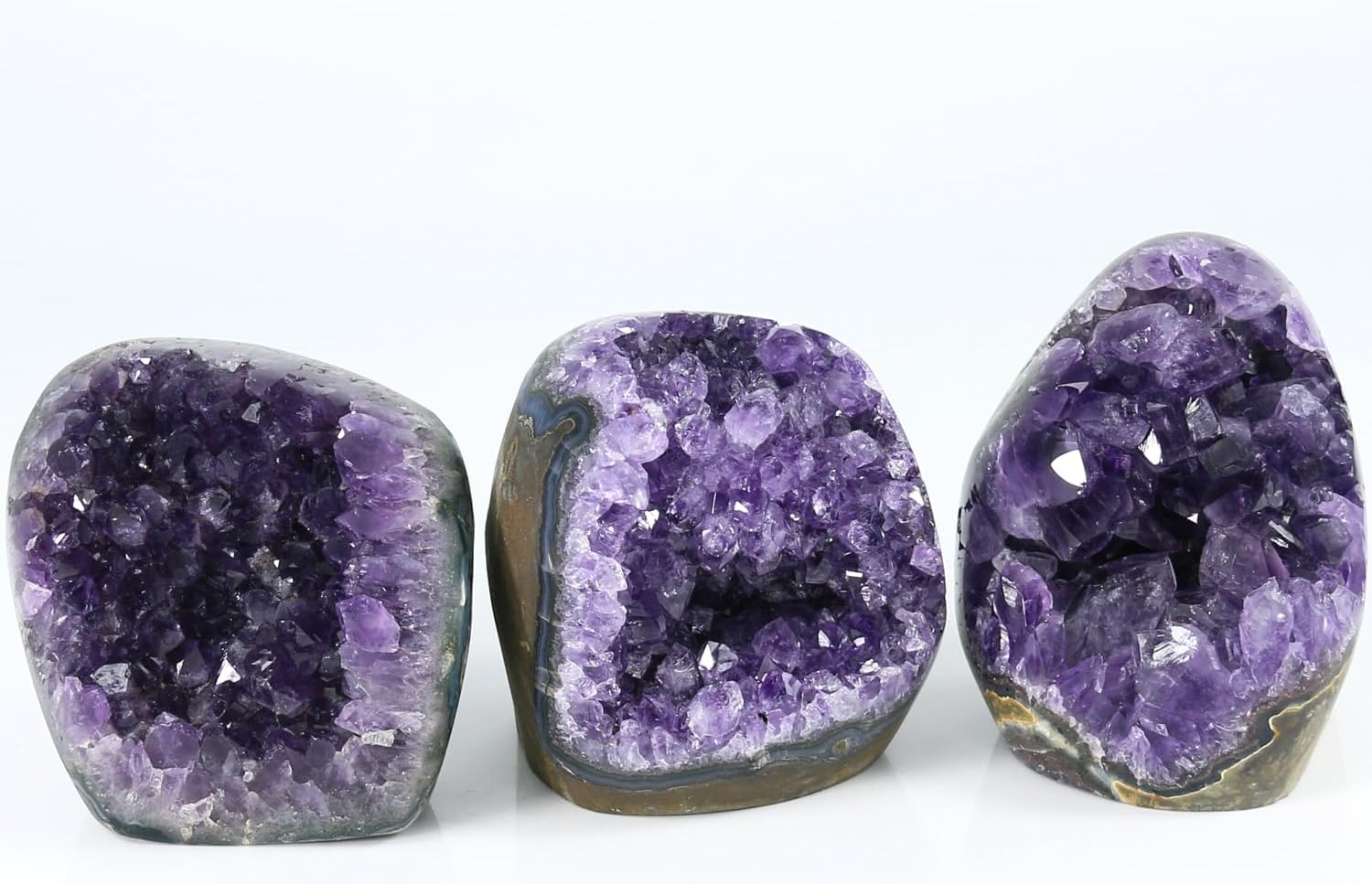 Amethyst Crystal Rock, Real Amethyst Stone, Amathesis Crystal Cluster Geode, Purple Crystals and Healing Stones, Amatista Piedra Natural, Cuarzos Originales De Energia Y Piedras, Columnar (500g)