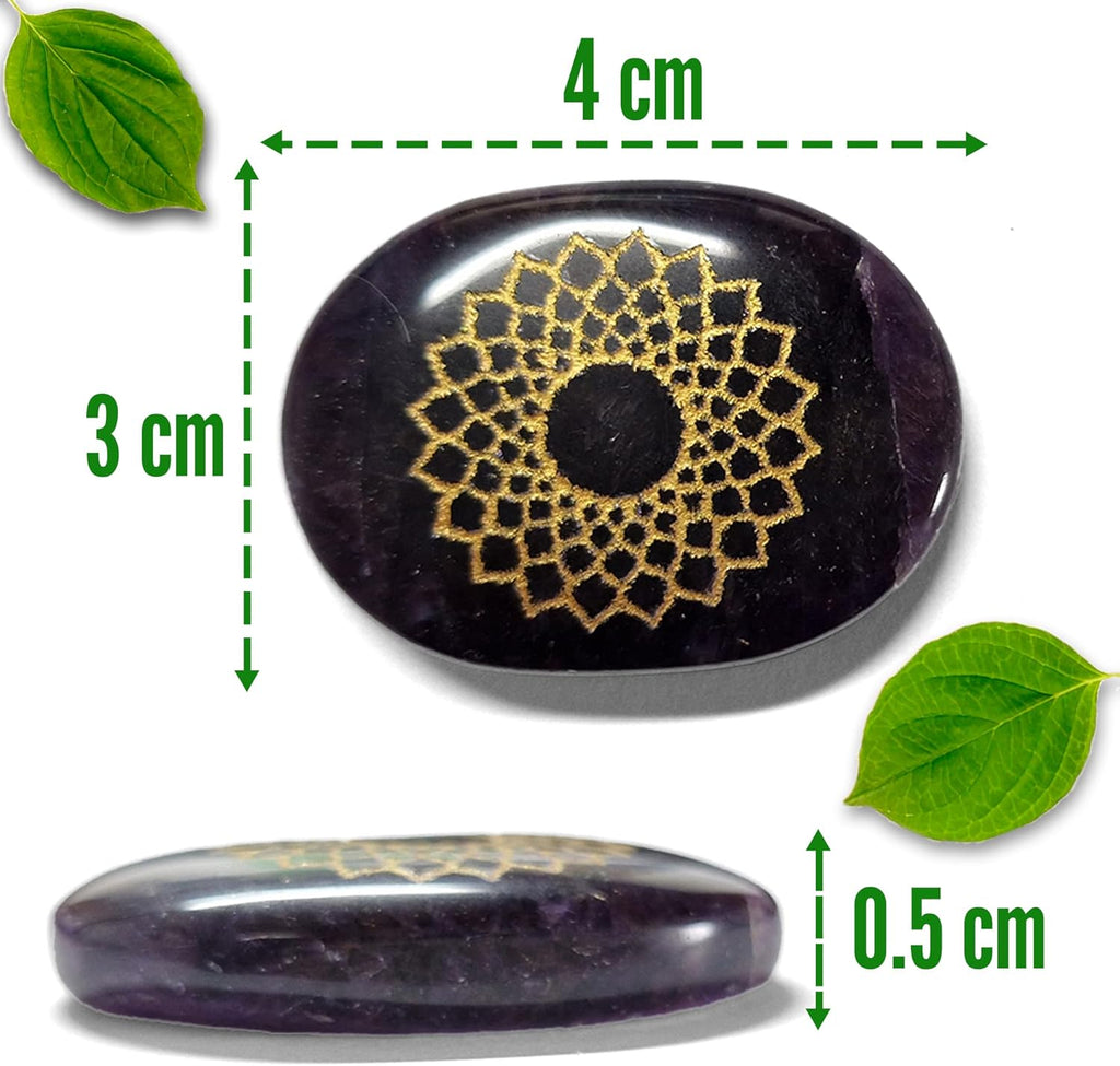 Zenith Gaia Premium Chakra Steine Set mit Armband – Handgefertigte 7 Edelsteine – Natursteine in edler Holzbox – Chakra Heilsteine Set für spirituelles Gleichgewicht und Energiearbeit - Worry Stones