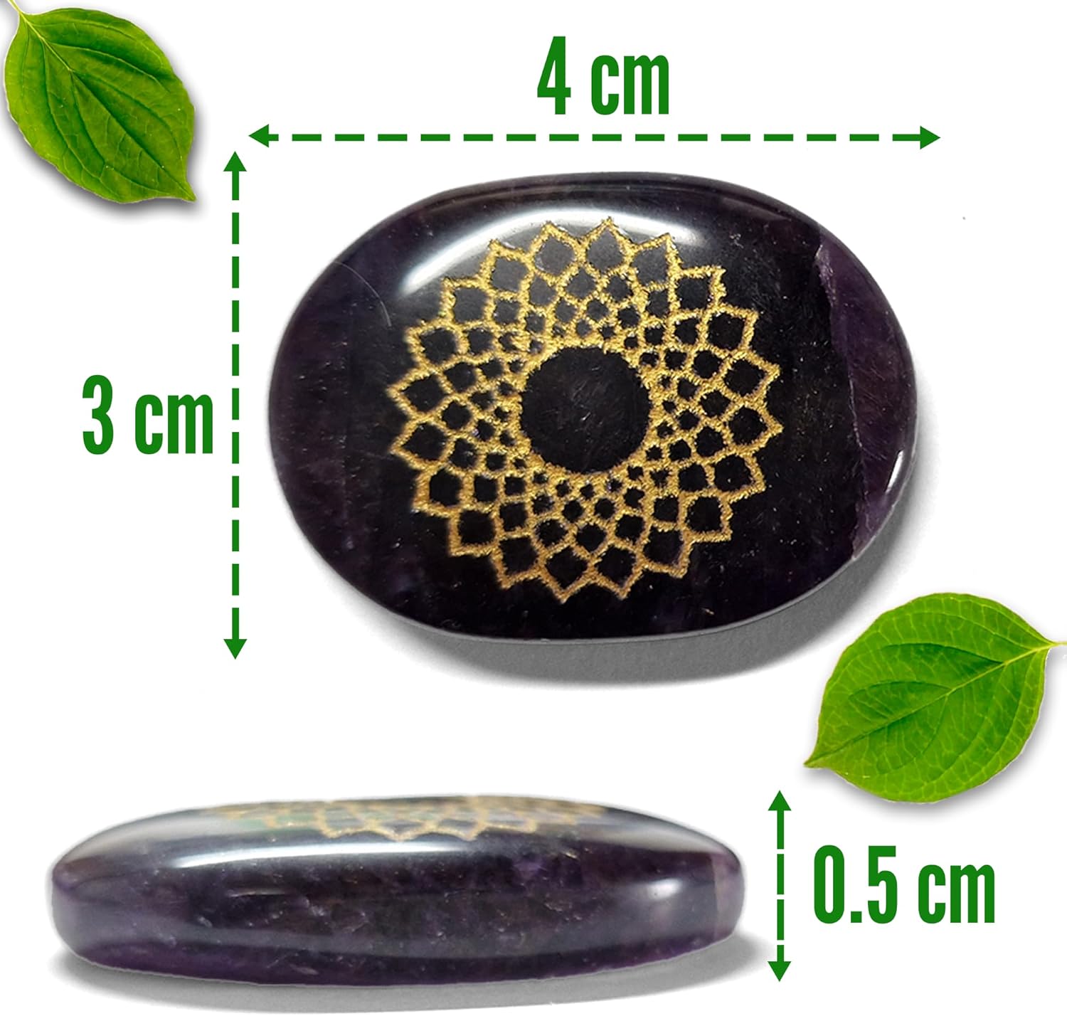 Zenith Gaia Premium Chakra Steine Set mit Armband – Handgefertigte 7 Edelsteine – Natursteine in edler Holzbox – Chakra Heilsteine Set für spirituelles Gleichgewicht und Energiearbeit - Worry Stones