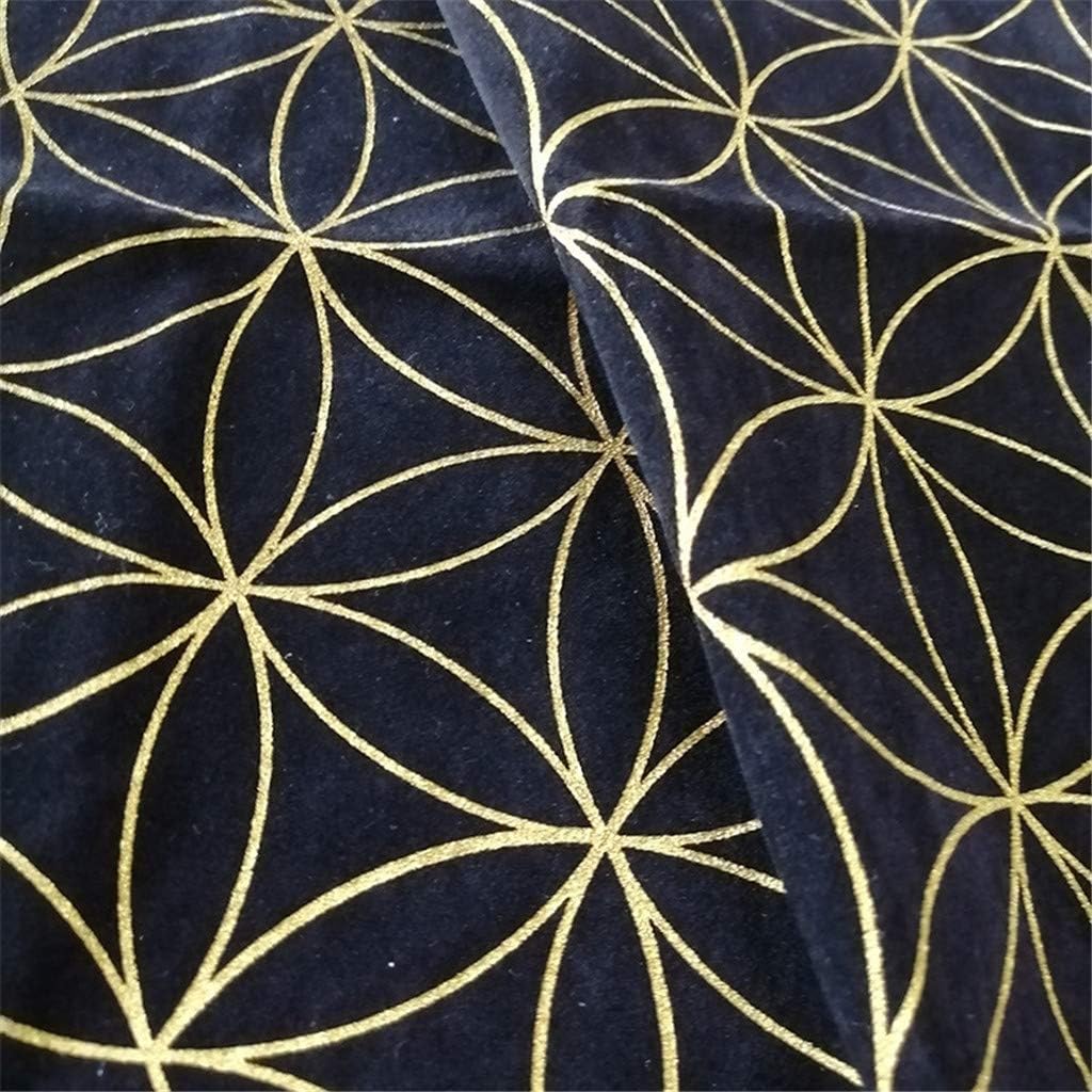 DENGHENG Tarot Card Special Tablecloth Flower of Life Divination Altar Cloth Board Game Lucky Astrology Velvet Card Pad
