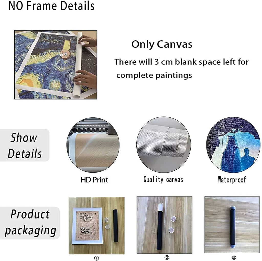 ZHONGYUTONG Chakren Heilkristalle auf Leinwand Kunstdruck Chakra Wanddiagramm Yoga Gemälde Poster Spirituelles Bild für Heimdekoration (Kein Rahmen, 30x45cm)