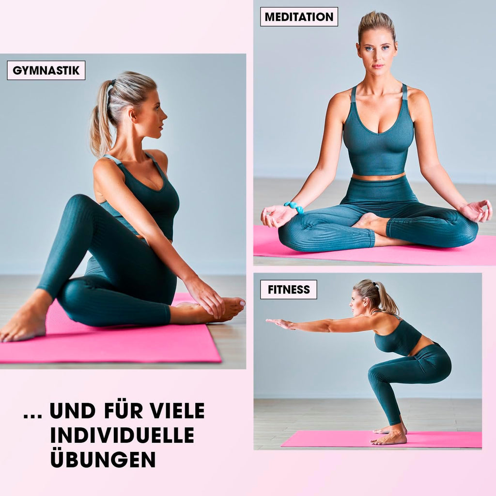 #DoYourFitness Yoga Mat Non-Slip. For Beginners and Advanced Users. Thickness from 0.8 cm to 2 cm. Joint-friendly Gymnastics Mat. 183 cm x 61 cm or XXL 190 cm x 100 cm (Suitable for Indoor/Outdoor)