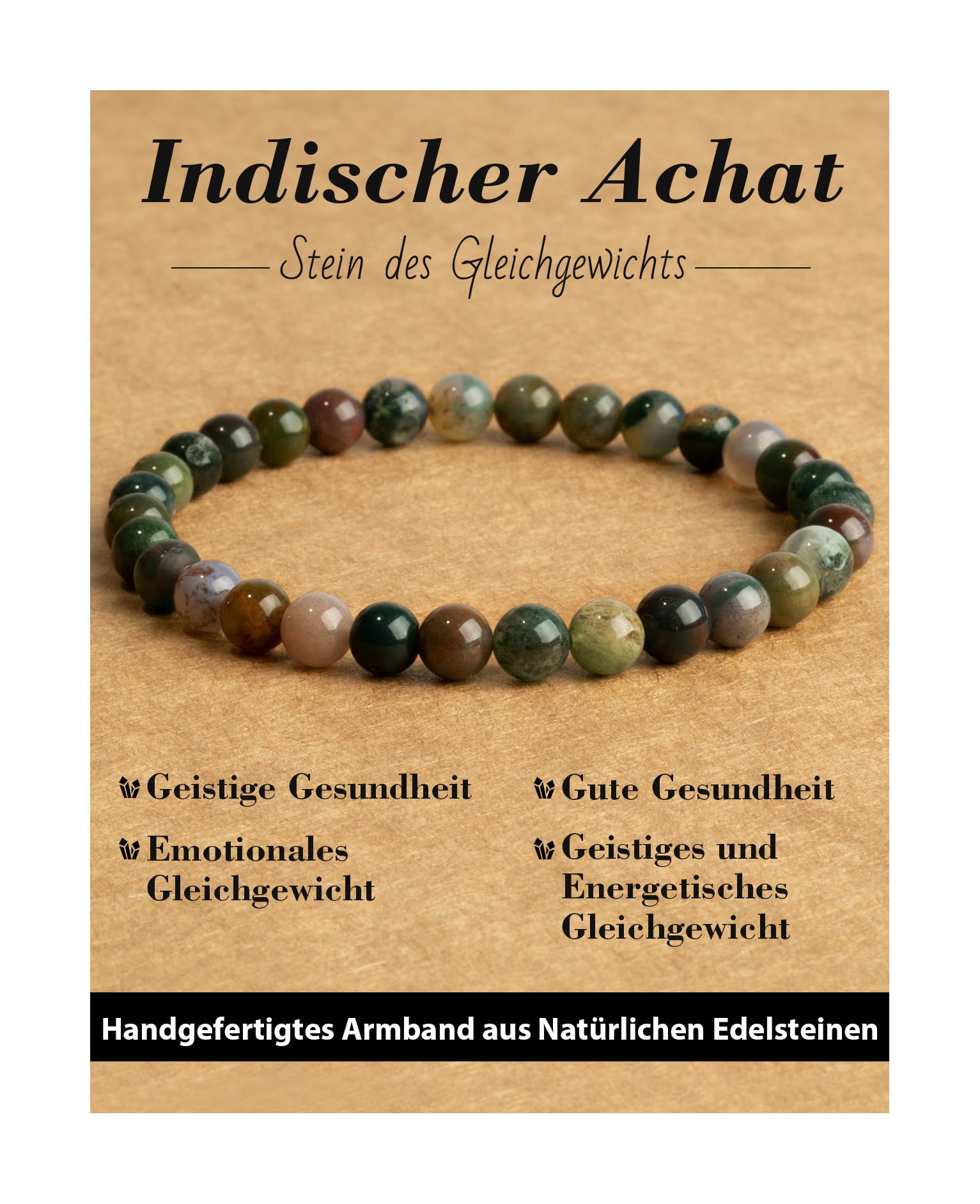 6 mm Healing Stone Bracelet for Men and Women, Real Natural Stone Beads, Lucky Bracelet, Friendship Bracelet, Individual Gift for Good Friends and Sisters