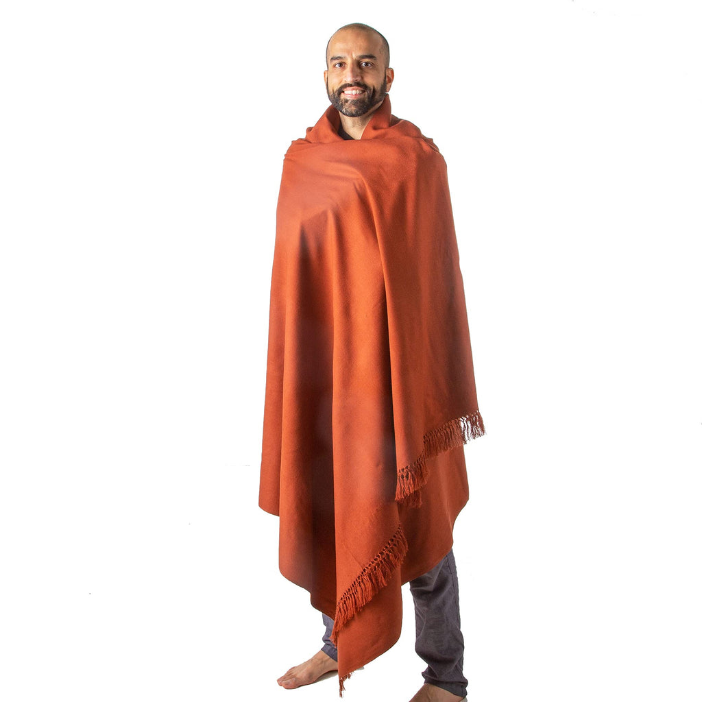 Om Shanti Crafts Meditation Shawl or Meditation Blanket, Shawl/Wrap, Oversize Scarf/Stole. Large. Unisex.