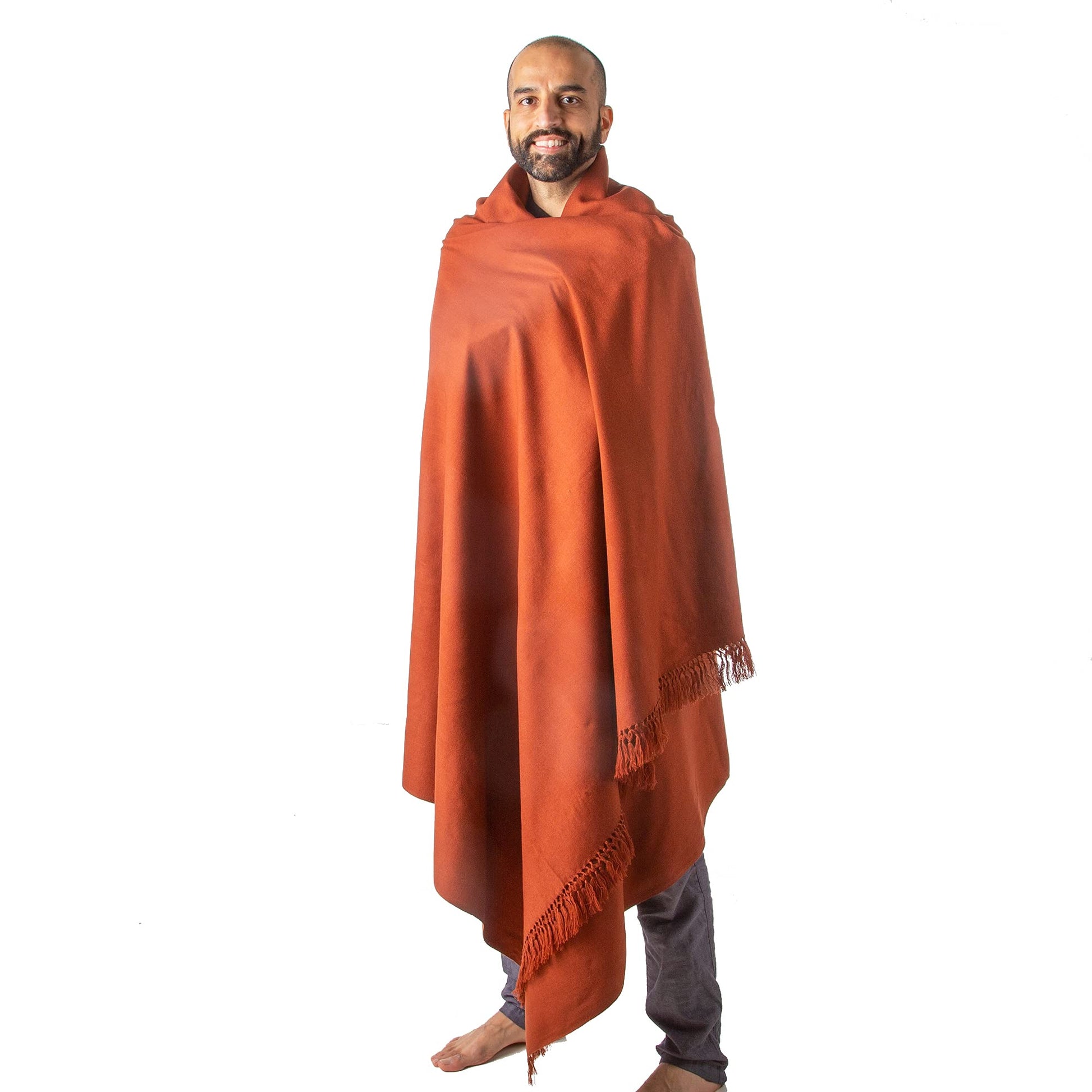 Om Shanti Crafts Meditation Shawl or Meditation Blanket, Shawl/Wrap, Oversize Scarf/Stole. Large. Unisex.