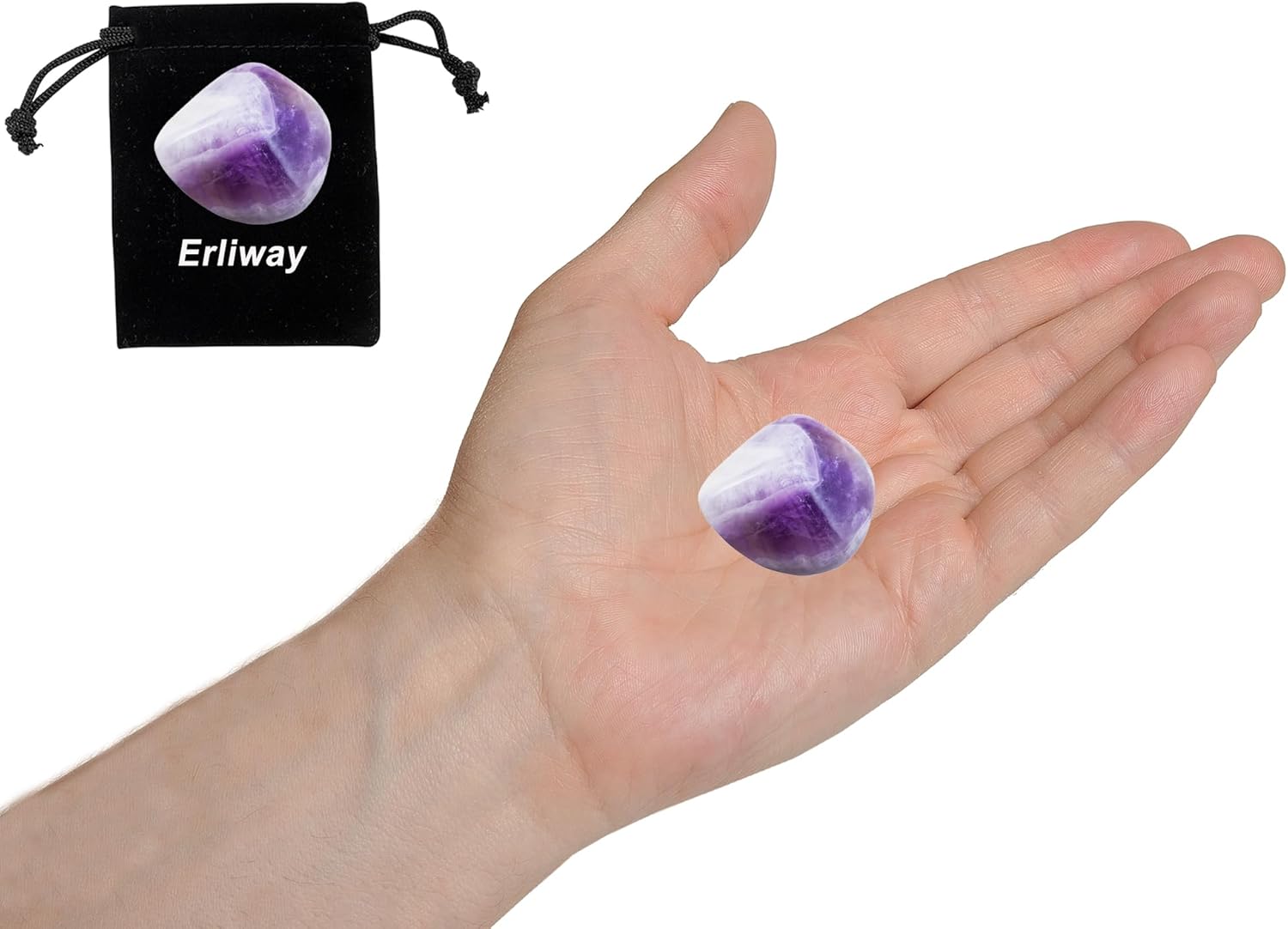Lepidolite Healing Crystal Stones, 1.25-2.0 Inch Reiki Healing Stones, Natural Tumbled Polished Stones for Energy Witchcraft Therapy Meditation