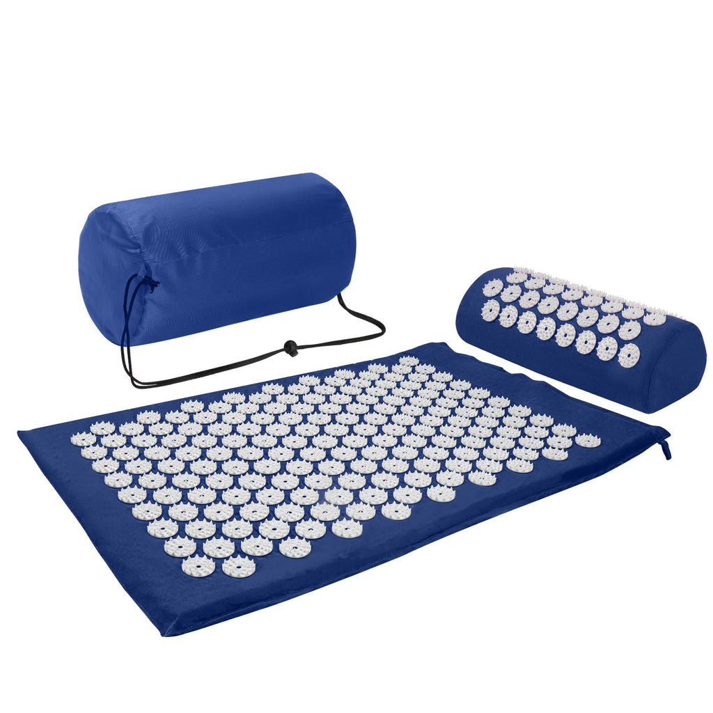 Acupressure Mat, Acupuncture Mat, Acupressure Mat for Relief of Neck and Back Pain, Acupressure Mat with Muscle Relaxation and Stress Relief, Shiatsu Mat for Sciatica Relief, Purple White