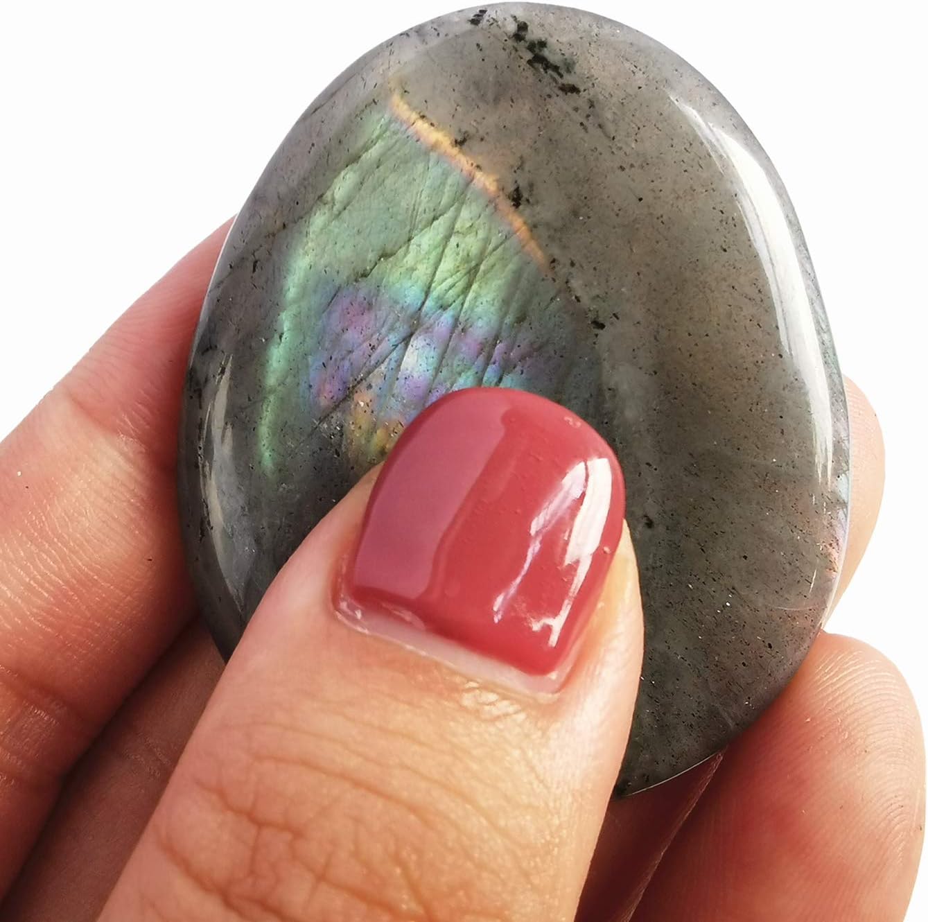 Moonstone Water Drops Chakra Thumb Worry Stone Stress Relax Healing Reiki Crystal Bags Palm Stones