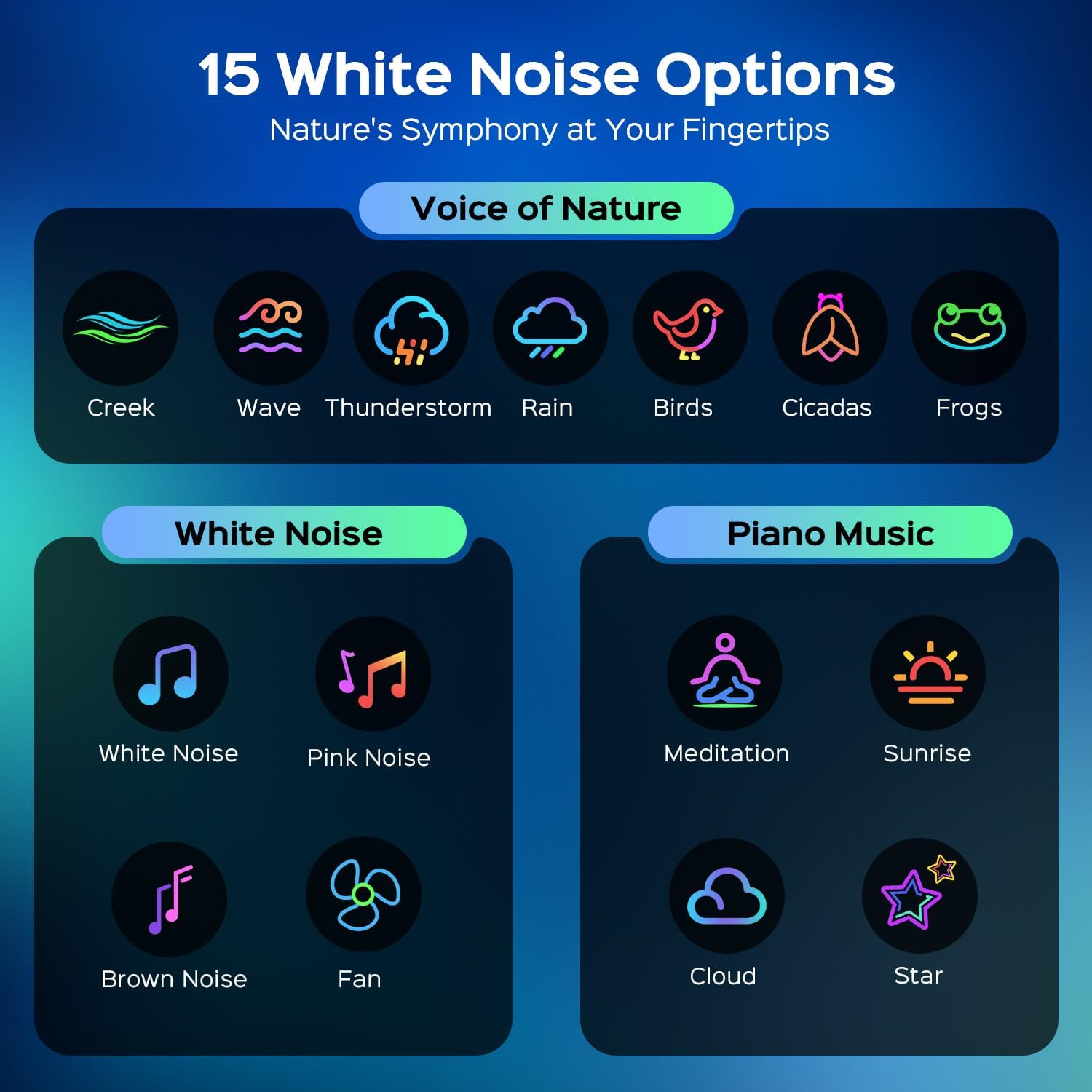 One Fire Sternenhimmel Projektor, 15 Farben 15 Einschlafmusik Nachtlicht Kinder, Bluetooth Zimmer Deko mit Fernbedienung, Geschenke für Teenager Mädchen Frauen Junge Männer, Weiß