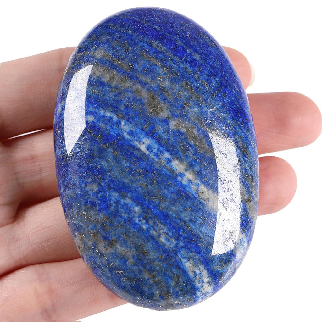 XIANNVXI 2.4 Inch Large Crystals Moonstone Gemstones Worry Stones Natural Labradorite Polished Oval Palm Bag Stone Healing Crystal Energy Stone Spiritual Gifts 1 Piece