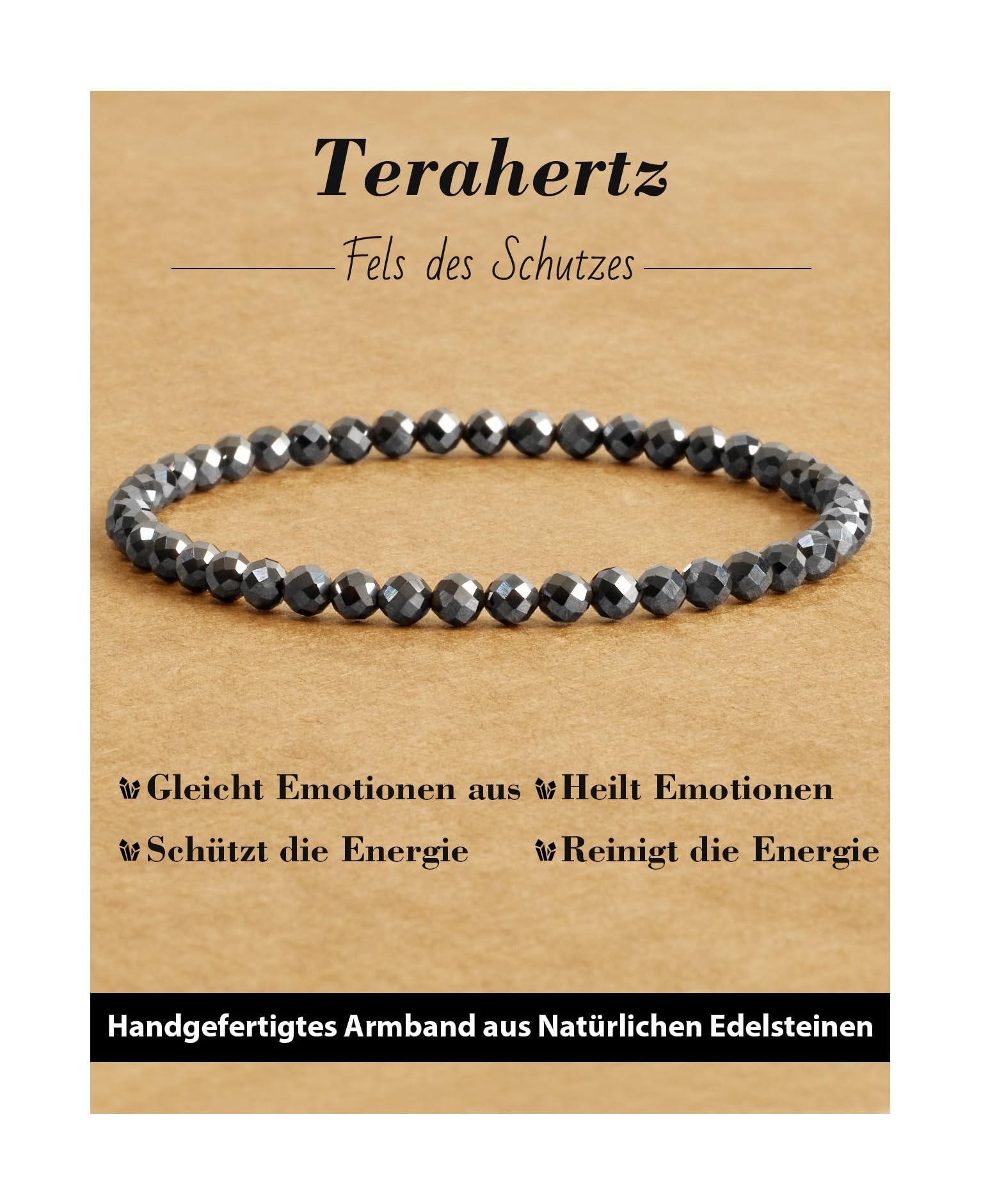 4 mm Stretch Bracelet Made of Real Natural Stone Beads, Healing Stone Bracelet, Yoga Bracelet for Women, Men, Lucky Bracelet, Friendship Bracelet, Replacement Beads Included