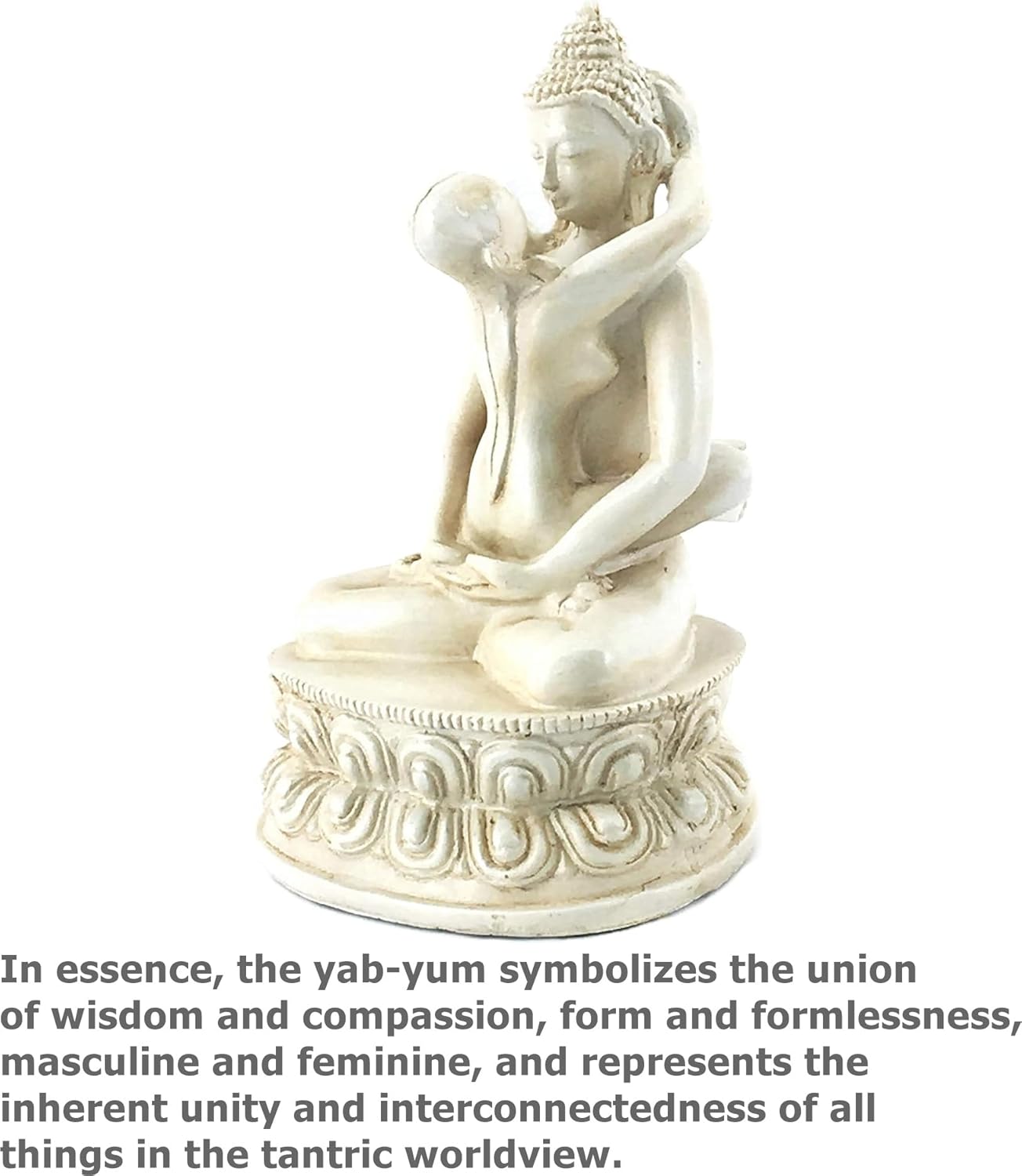 Bellaa 22166 Buddha-Statue Yab Yum Shakti Embrace Tantra 15,2 cm