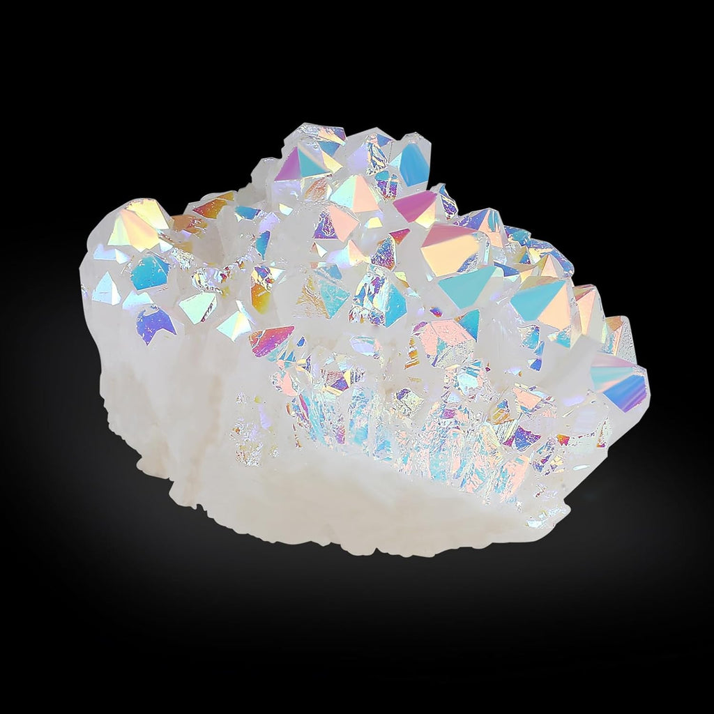 AB Crystal Druse Quartz Druze Crystal Geode Natural Raw Stone Gemstones Energy Irregular Geode Caves Reiki Decoration