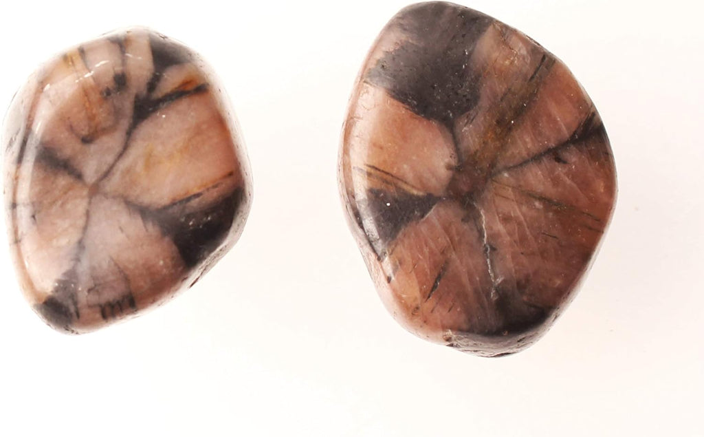 NUJA 1 Piece Natural Chiastolite Polished Stone Cross Stone Andalusite Crystal Pendant Hand Palm Stone Healing Gift