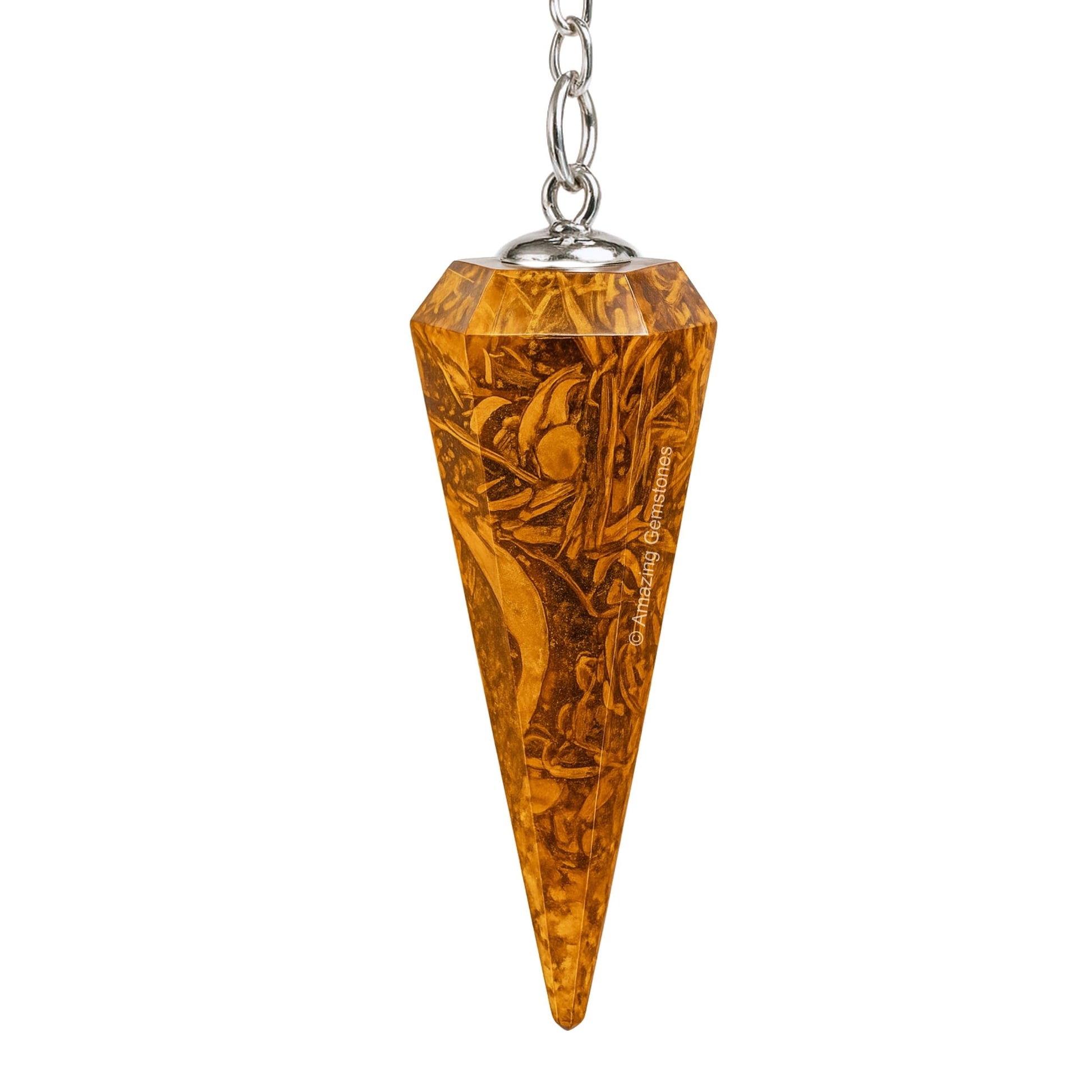 Lapis Lazuli Crystal Pendulum Divination Tools, 1-1.5'" inch Pendulo