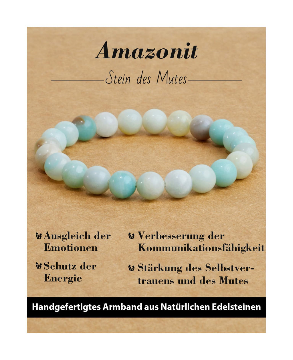 Handmade Genuine Natural Stone Beads Healing Stones Bracelet, Women's Men's Chakra Bead Bracelet, 8 mm Round Gemstone Yoga Bracelets, Includes Replacement Beads