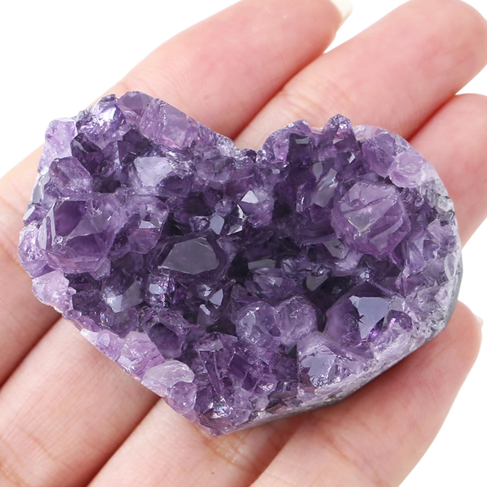 AB Crystal Druse Quartz Druze Crystal Geode Natural Raw Stone Gemstones Energy Irregular Geode Caves Reiki Decoration