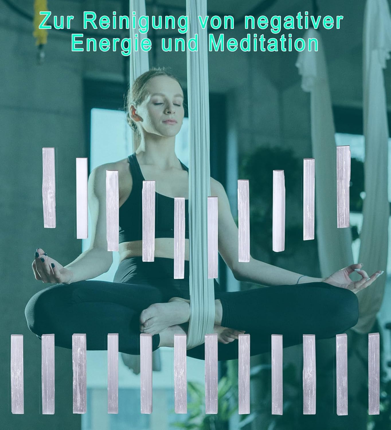 6 PCS 4" Selenit Stein in Bulk, Groß Selenit Kristalle, Edelsteine, Heilsteine für Hexerei Zeremonie, Reiki und Chakra Balancing