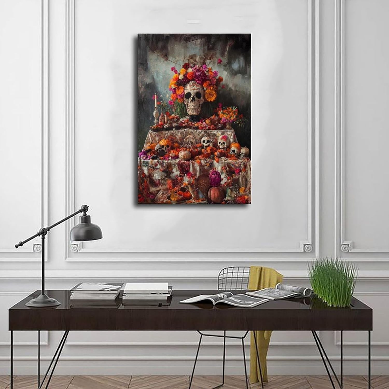 Leinwandposter Altar De Muerto, Schlafzimmer, Dekoration, Landschaft, Büro, Raumdekoration, Geschenk, 20 x 30 cm