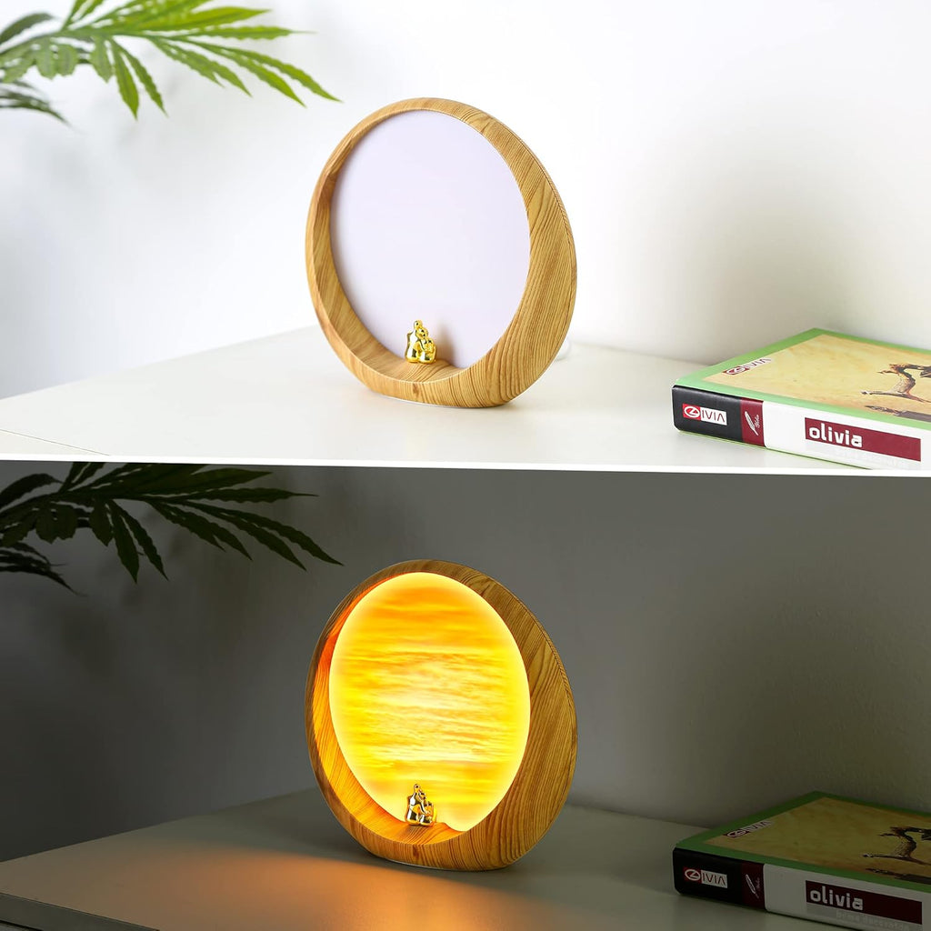 mamre Sunset Lamp - Unique Table Lamp Gift Idea for Anniversary, Valentine's Day, Birthdays - Perfect Home Decoration for Women and Men