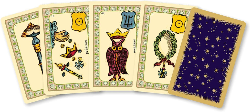 Dusserre - Minis Tarot Games Marseiller & Oracle Belline | Collectible Box Cartomancie | Limited Edition | Oracle and Tarot Fortune Telling | Hard Case