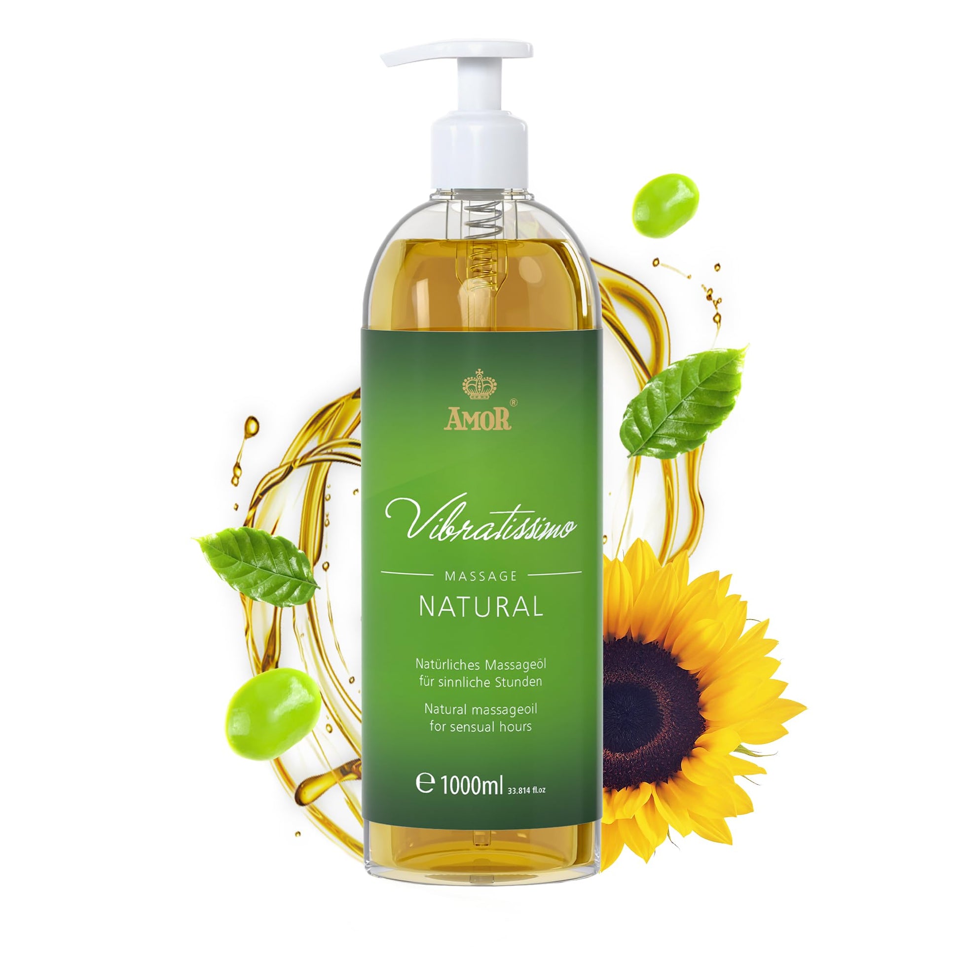 Vibratissimo Hot Moments 100 ml Massageöl - Aufheizendes Massageerlebnis - Stimulierende Massageöle, Entspannung für Paare & Gleitöl, Liebesöl