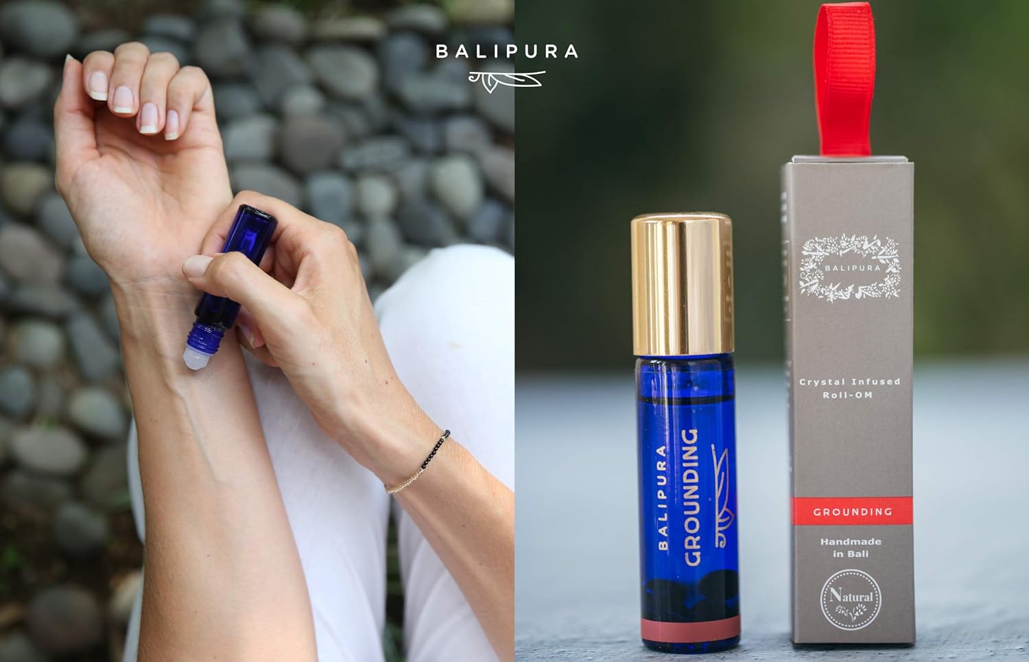 BALIPURA – Roll-On mit ätherischem Vanilleöl und positiven Energie-Chakren – Mischung aus natürlichen ätherischen Ölen, spirituelles Geschenk, Roll-On mit Heilkristallen