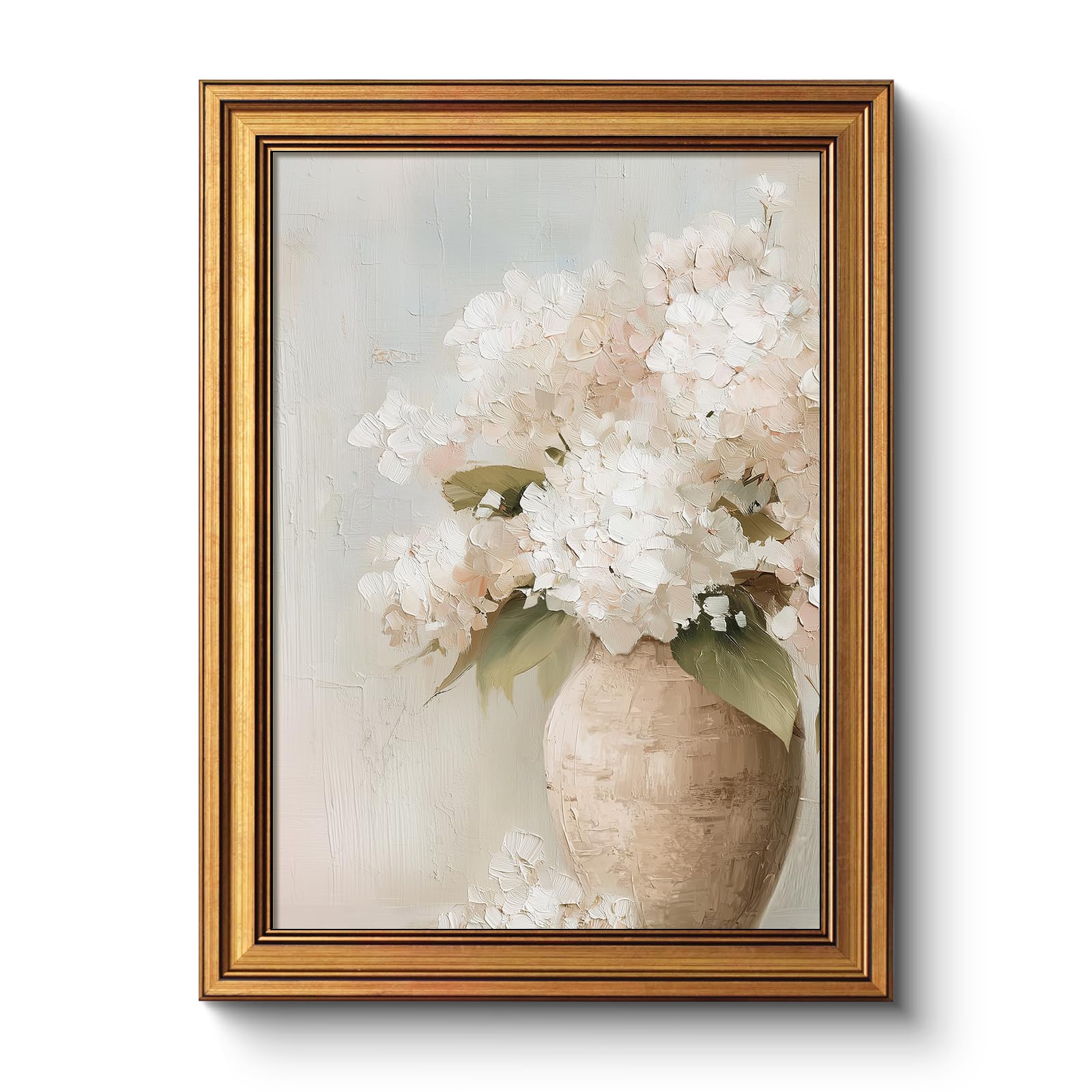 Vintage Sacred Heart of Jesus Christ Canvas Gold Framed Wall Art, 12x16 Inch Religious Oil Painting Artwork, Christian Art Print for Home Living Room Spiritual Spaces Decor