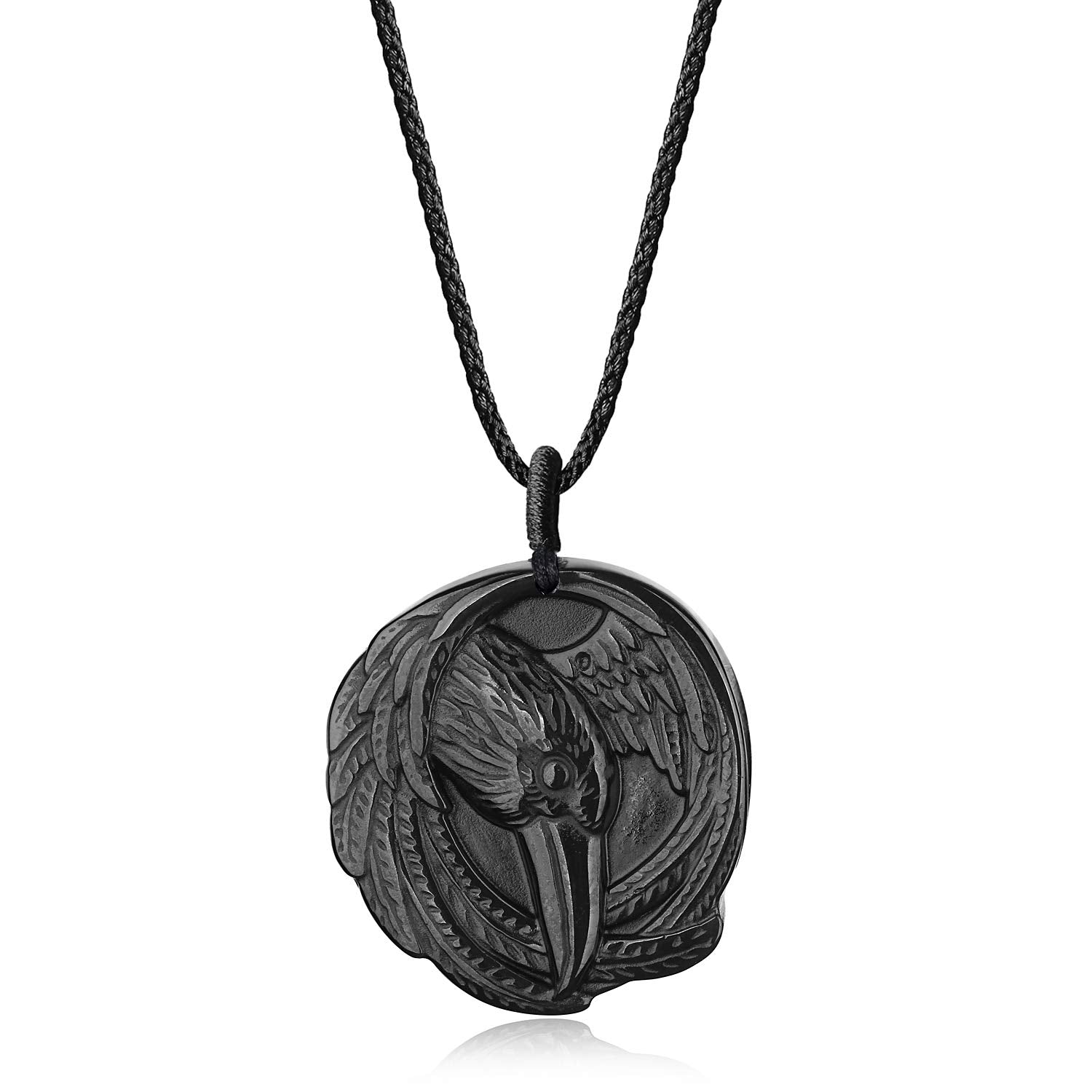 COAI Unisex Halskette mit Obsidian Anhänger