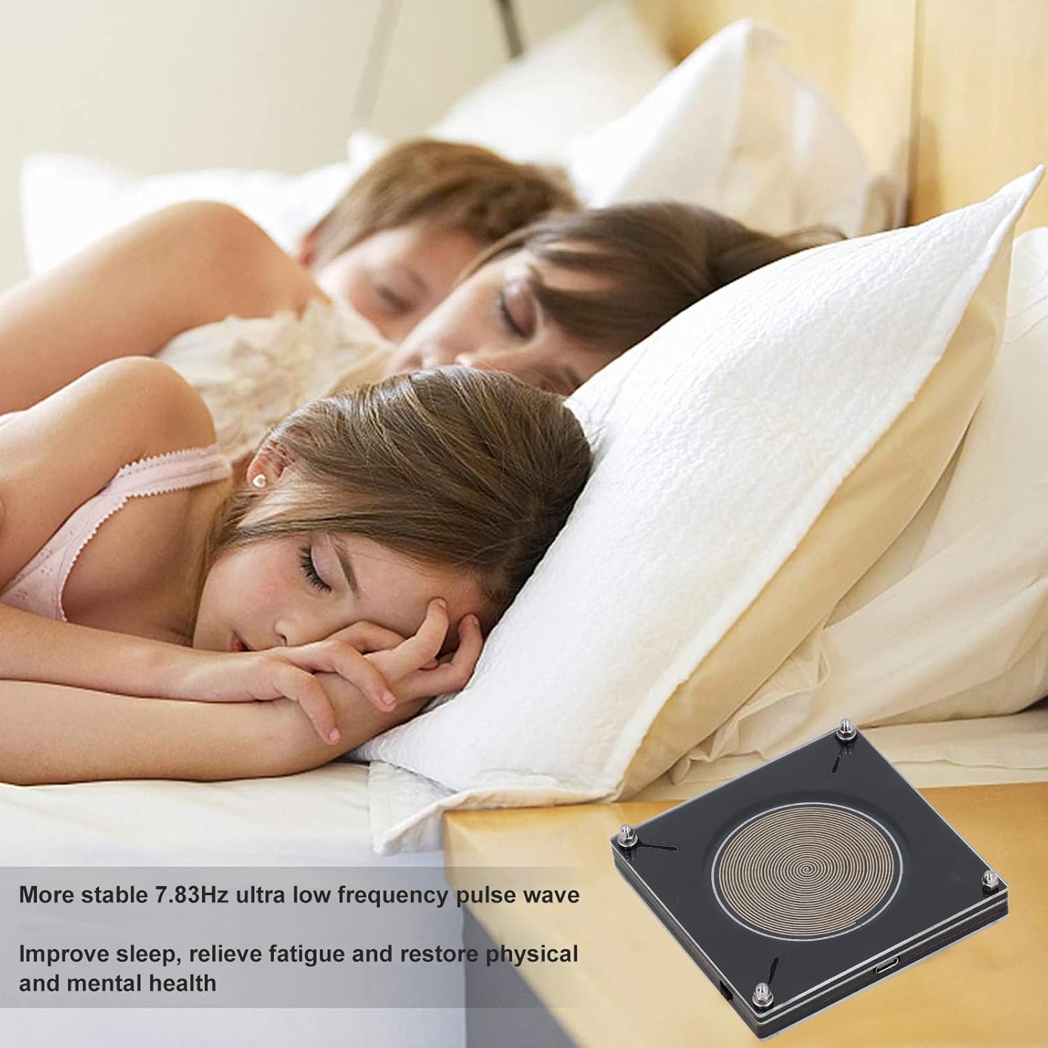 schuman Frequenz Gerät, 7.83Hz schuman Frequenz Generator Tragbarer schuman Frequenzgenerator Niederfrequenz Impulsgenerator, für Klangverbesserung Relexationsschlaf