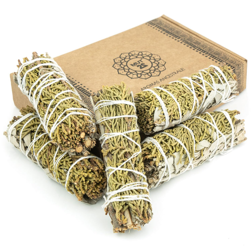 5 Weißer Salbei 10 cm Premium Kalifornischer, 100% natürlich und reinigend, ideal für spirituelle und energetische Rituale