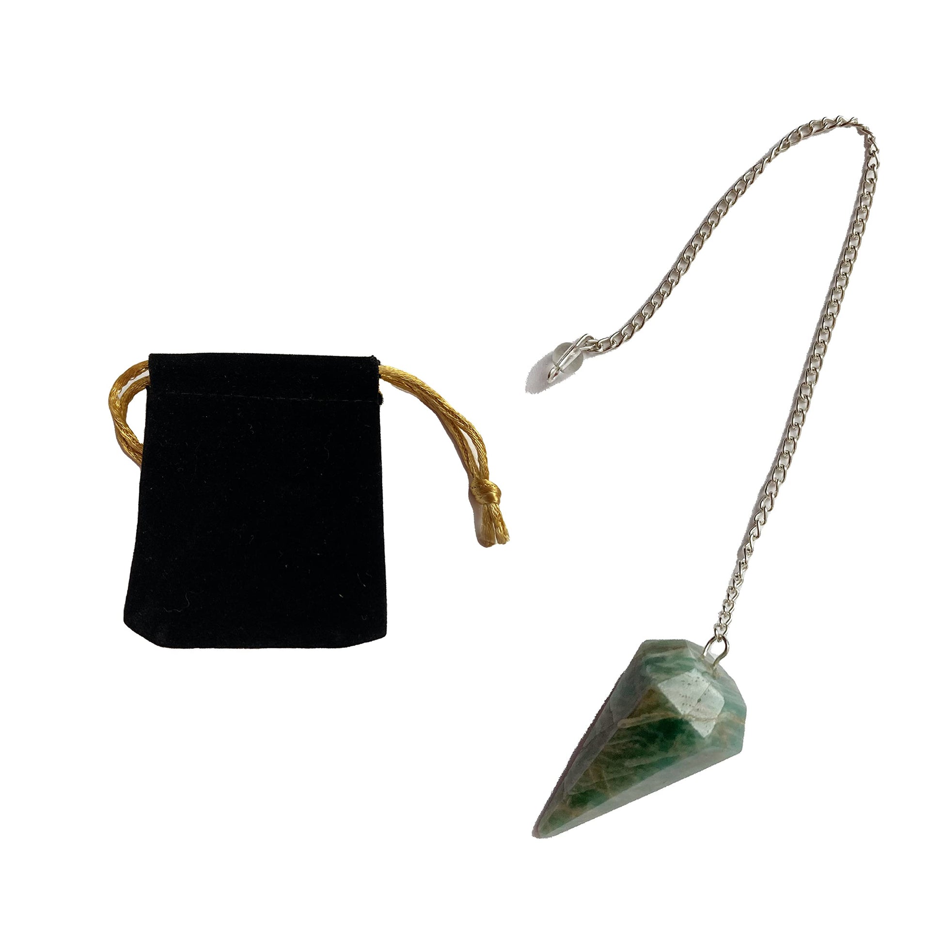 Natural Stone Jasper Kambaba Crystal Pendulum Hexagonal Vintage for Radiesthesia Chakra Pendulum Reiki Fortune Telling (Jasper Kambaba)