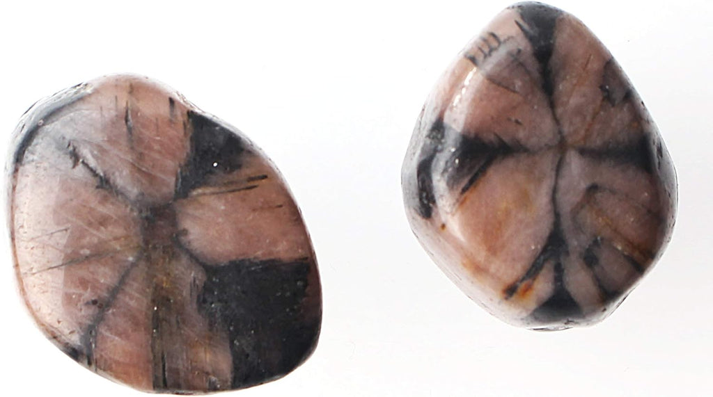 NUJA 1 Piece Natural Chiastolite Polished Stone Cross Stone Andalusite Crystal Pendant Hand Palm Stone Healing Gift