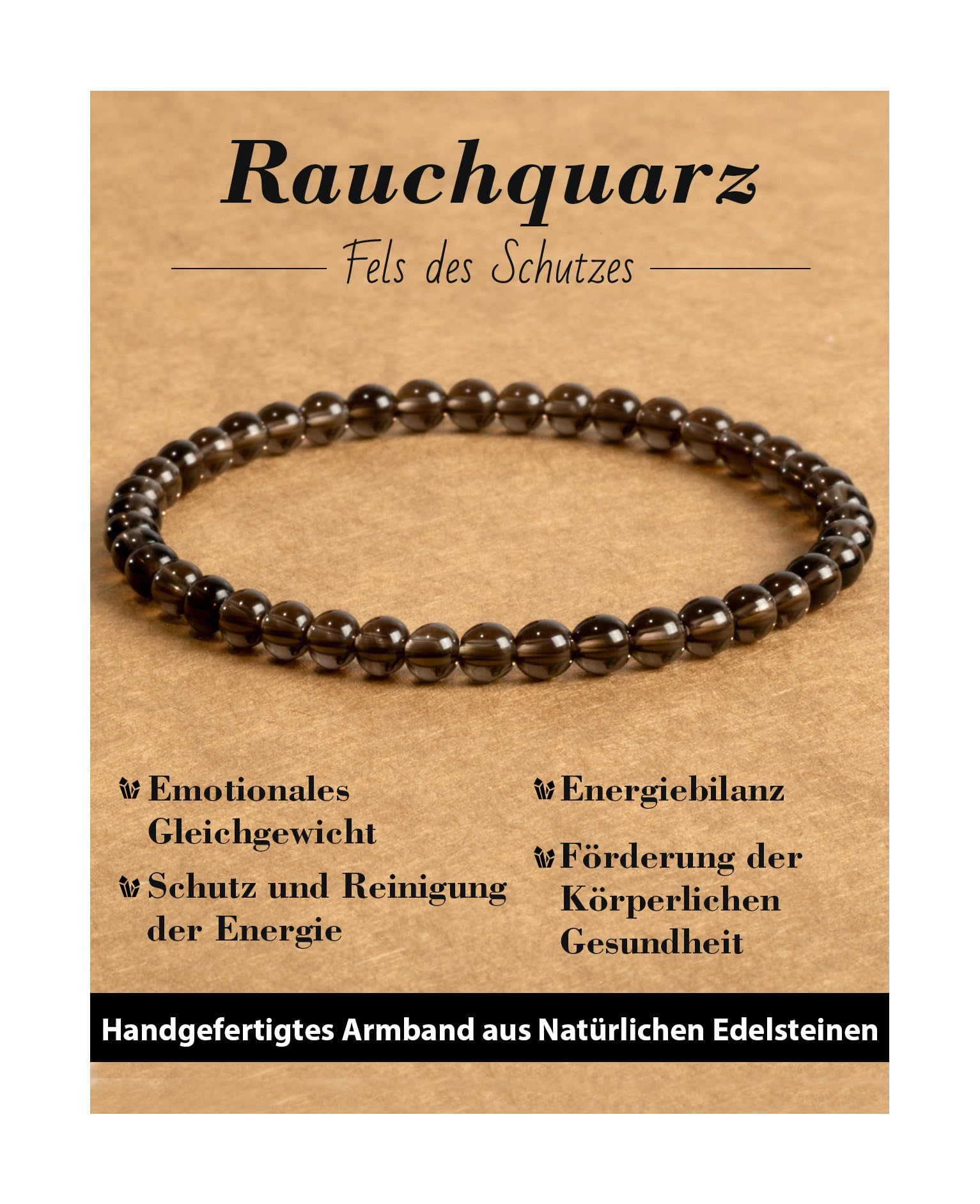 4 mm Stretch Bracelet Made of Real Natural Stone Beads, Healing Stone Bracelet, Yoga Bracelet for Women, Men, Lucky Bracelet, Friendship Bracelet, Replacement Beads Included