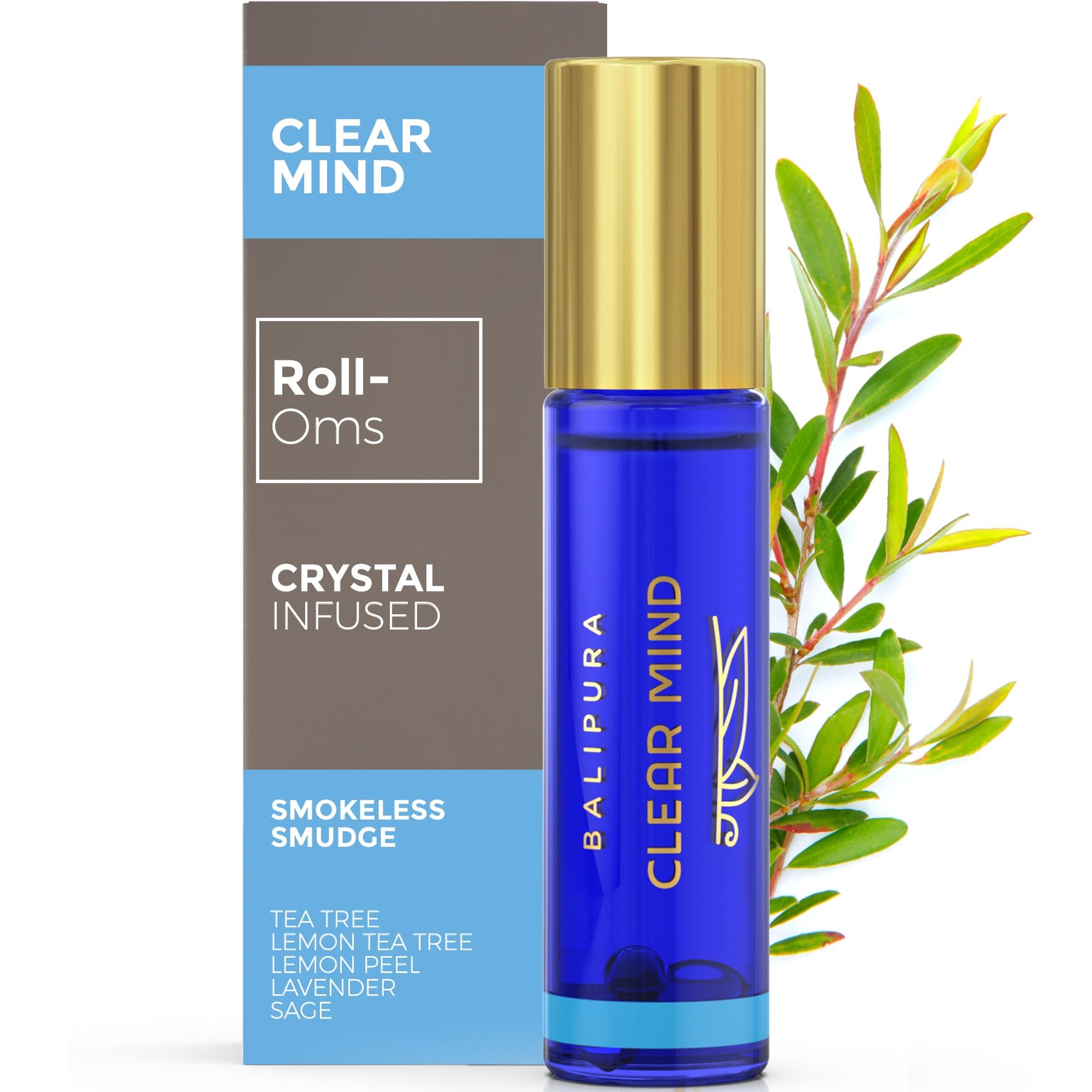 BALIPURA – Roll-On mit ätherischem Vanilleöl und positiven Energie-Chakren – Mischung aus natürlichen ätherischen Ölen, spirituelles Geschenk, Roll-On mit Heilkristallen