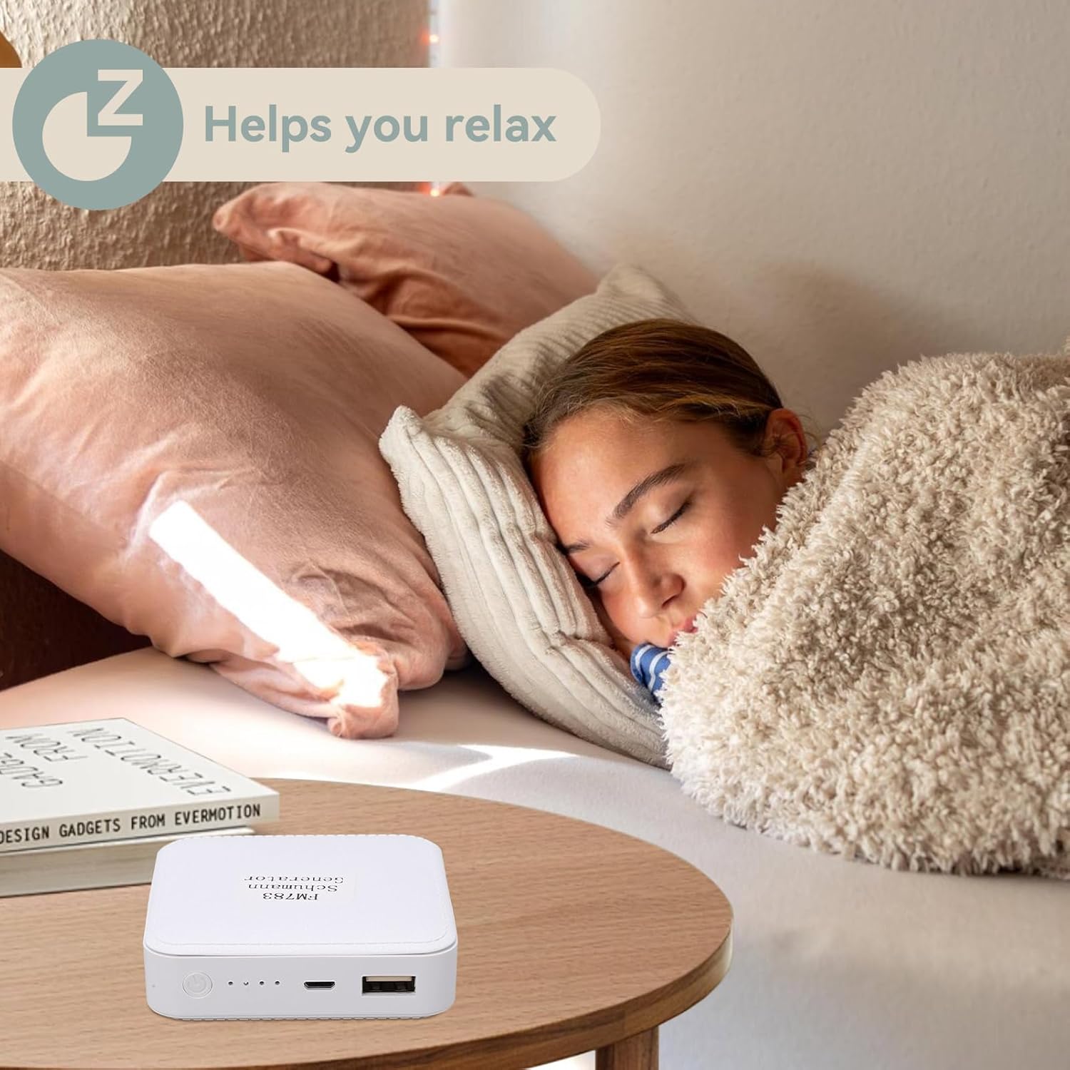 Agatige Schumann Wave Generator, Schumann Resonance Earth Brain, 7.83 Hz, Ultra Low Frequency Pulse Generator, Relaxation Sleep Pulse with USB Cable for Bedroom, Office