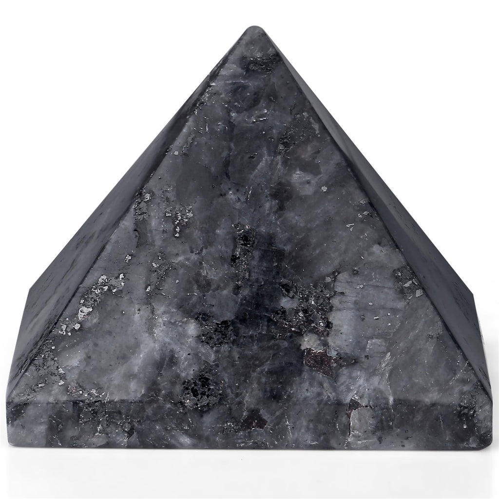 YATOJUZI 2" Black Obsidian Crystal Pyramid Natural Crystals and Healing Stones Black Obsidian Pyramids Black Gemstones for Meditation Reiki Energy Balancing Good Luck Gifts 1PCS
