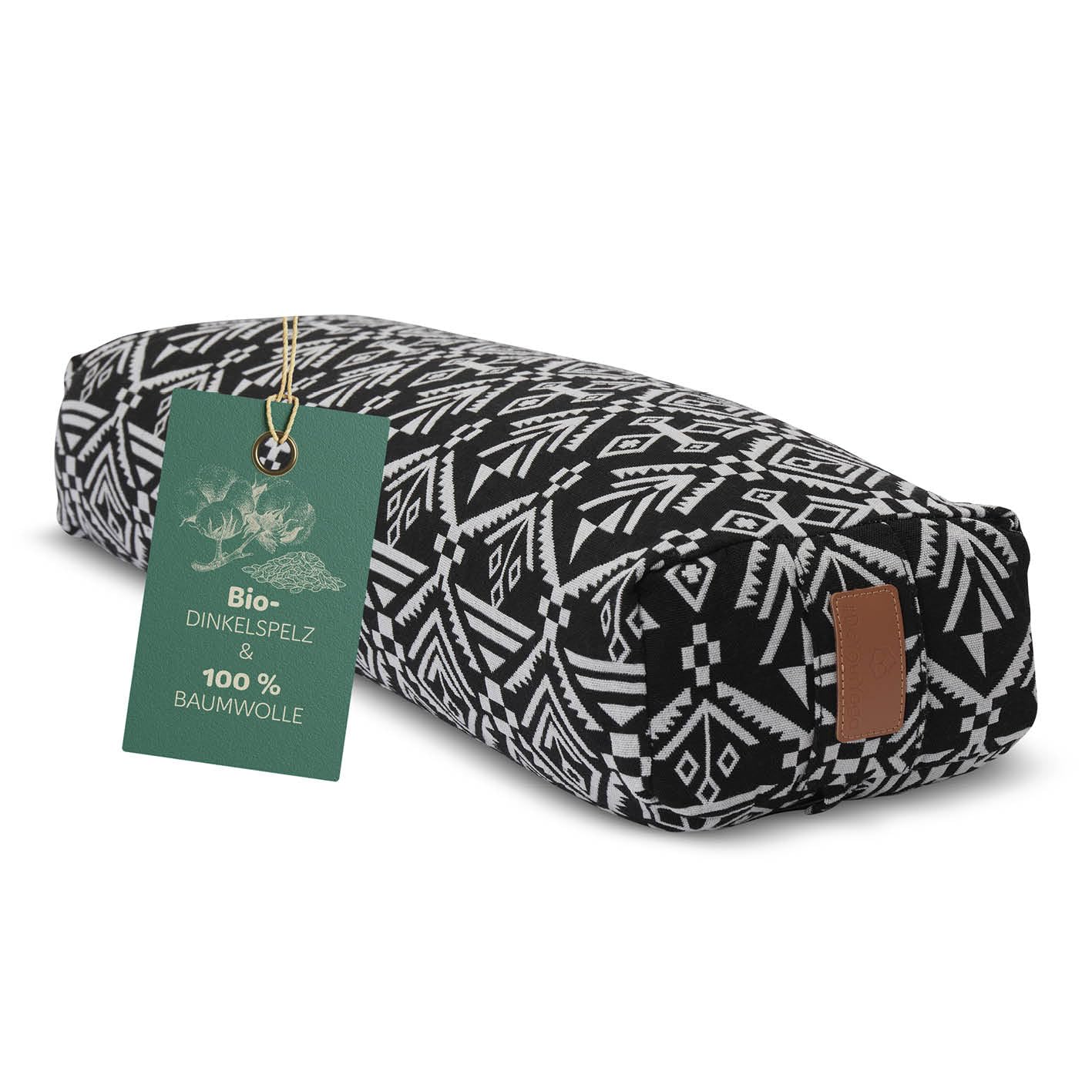 #DoYourYoga Yogabolster »Paravati« 67cm x 13cm | Gefüllt mit Bio-Dinkelspelz (KBA) oder Bio-Buchweizenschalen (KBA) | Yogakissen mit waschbarem Bezug | Sitzkissen & Zafukissen für Yin Yoga