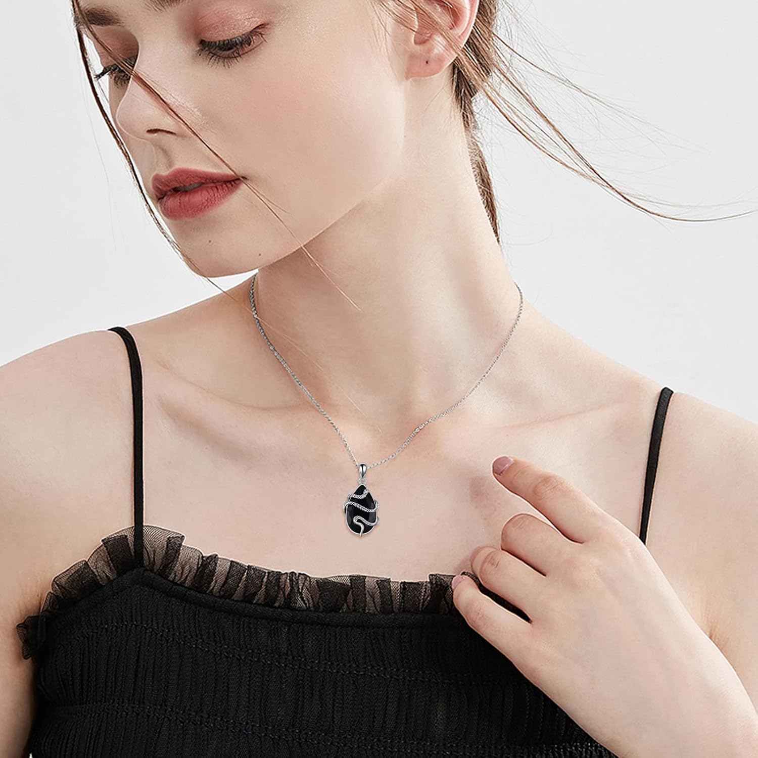 YFN Tier Halskette Sterling Silber Niedliches Tier Kette Anhänger Schmuck Geschenke für Damen Mädchen Mutter Tochter