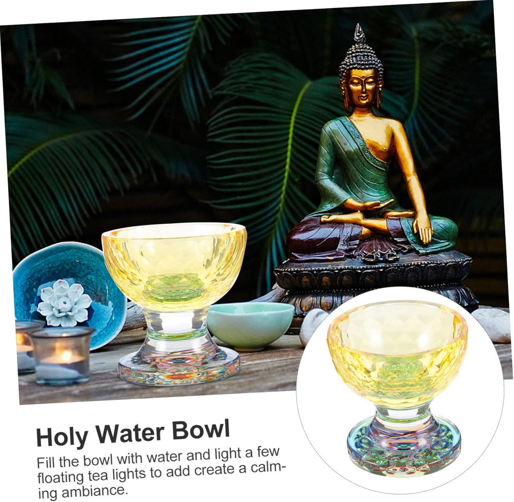 Zerodeko 1Stück Buddhistische Wasserschale für Altarrituale und Tempelgebrauch Vielseitig Einsetzbar Opfer und Aufbewahrungsschale
