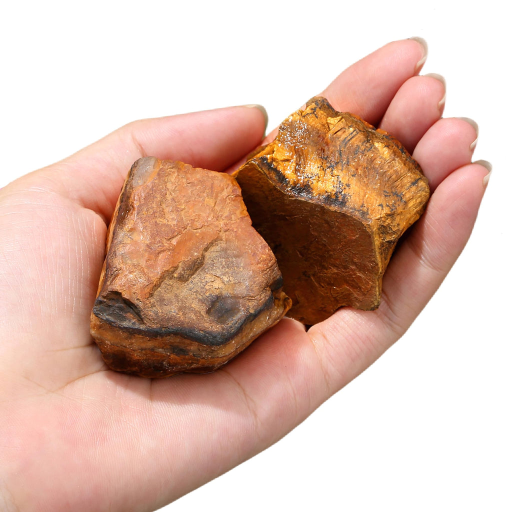 2 Pieces African Bloodstone Large Crystals Rough Stone Set Crystal Spiritual Stones Premium Water Stones Esoteric Gifts 4.5-5.5cm