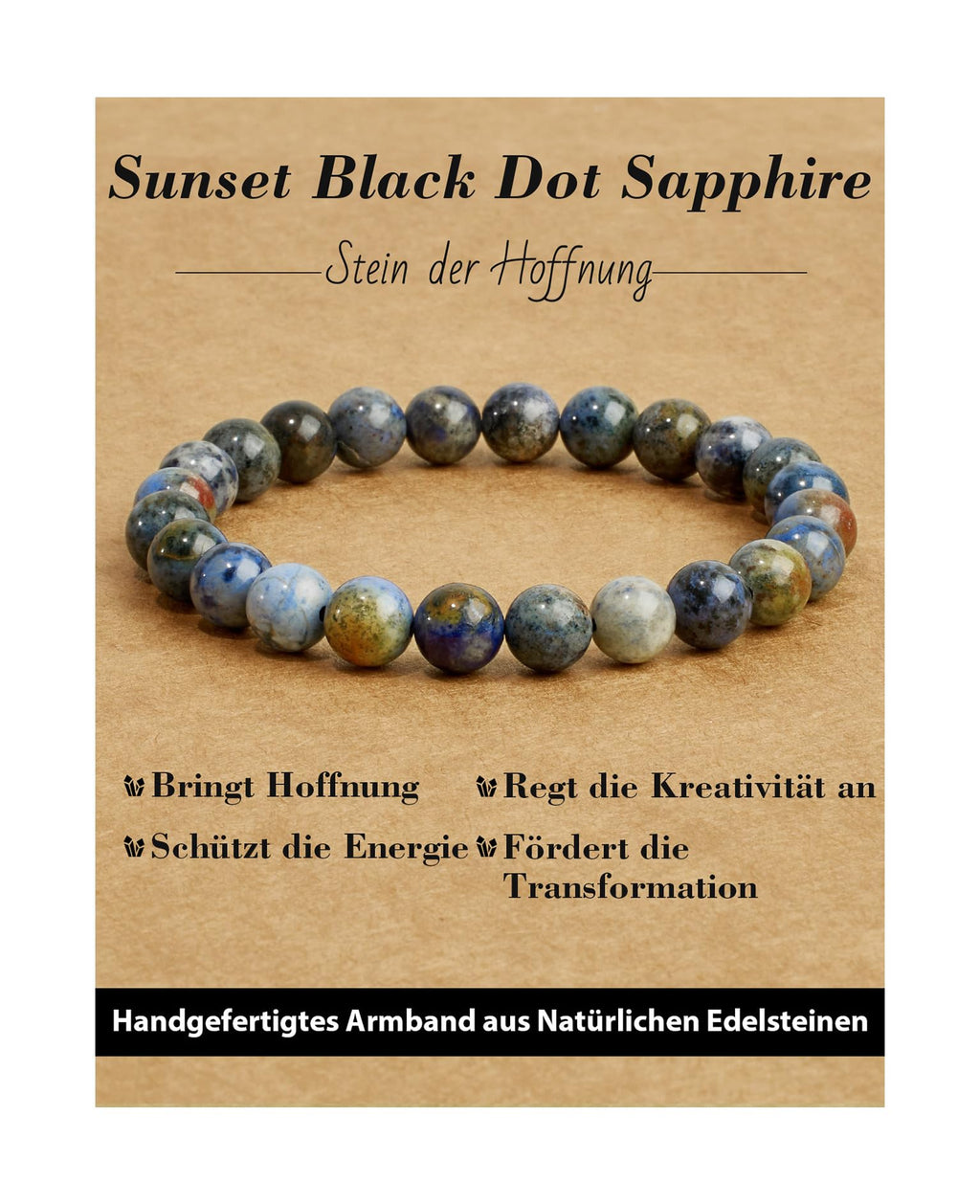 Handmade Genuine Natural Stone Beads Healing Stones Bracelet, Women's Men's Chakra Bead Bracelet, 8 mm Round Gemstone Yoga Bracelets, Includes Replacement Beads