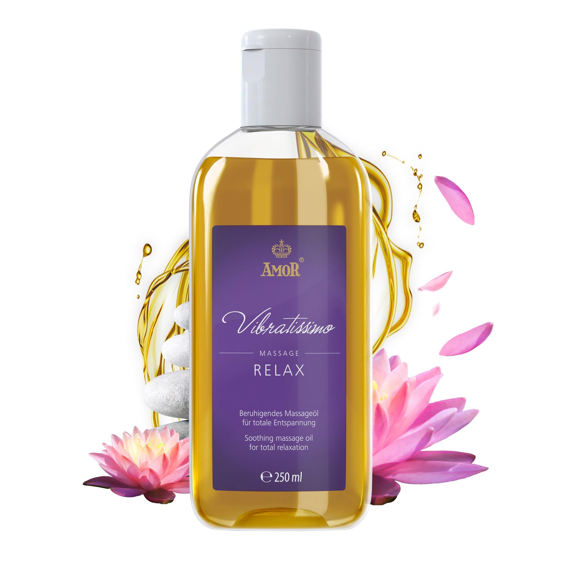 Vibratissimo Hot Moments 100 ml Massageöl - Aufheizendes Massageerlebnis - Stimulierende Massageöle, Entspannung für Paare & Gleitöl, Liebesöl