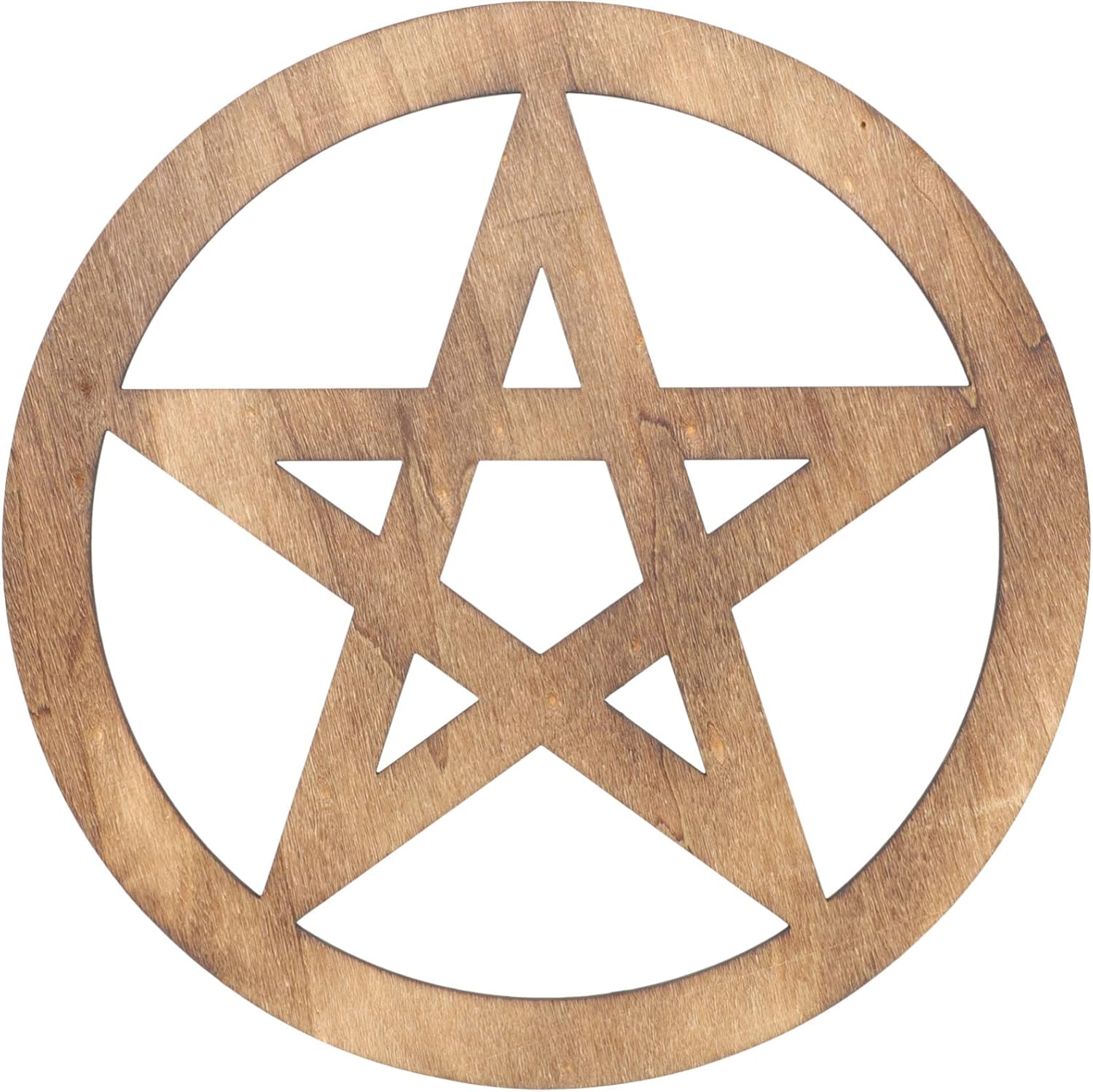 TOPBATHY Pentagram Wooden Wall Decoration Practical Altar Ornament Carved Decoration