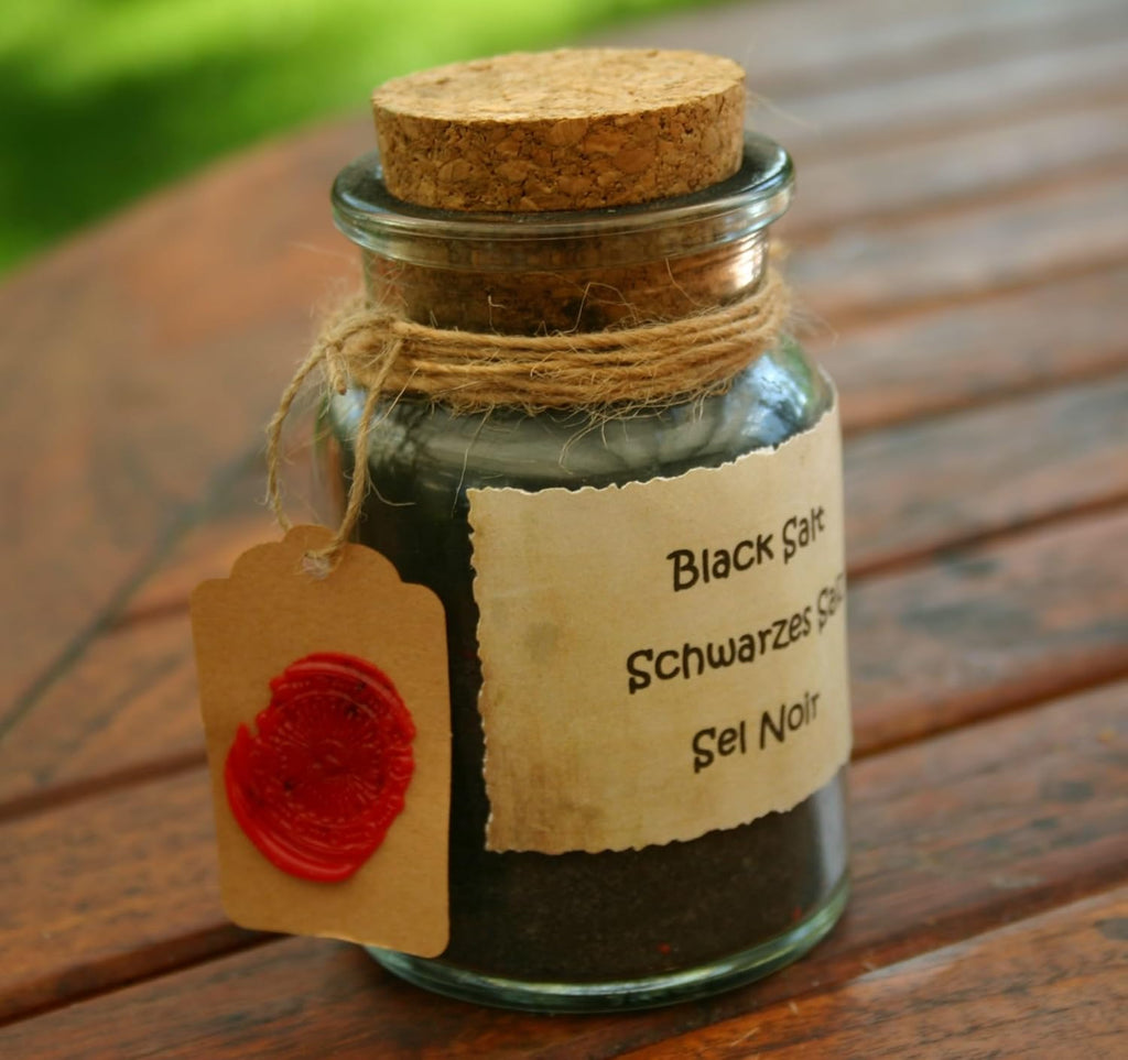 Sel Noir - Schwarzes Salz - Hexen Salz - Schutz Salz - Black Salt - Wicca, Santeria, Ritualzutaten, Zeremoniensalz, Schutz, Hexerei, 180g